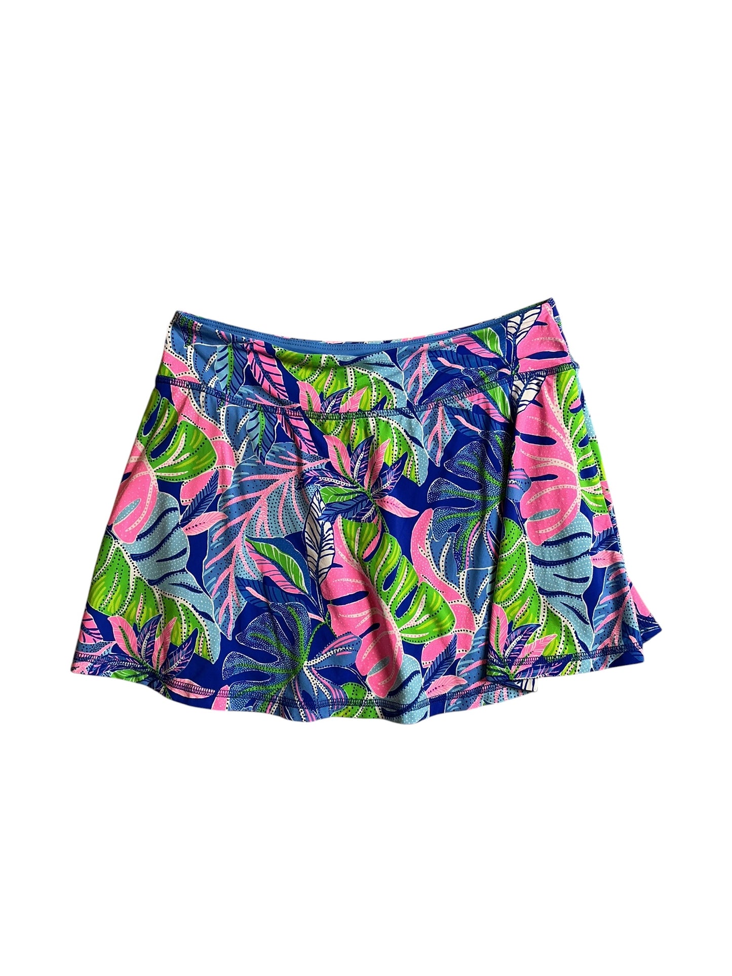 Lilly Pulitzer Aila Skort UPF 50+ Blue Grotto Beleaf In Yourself - Size S