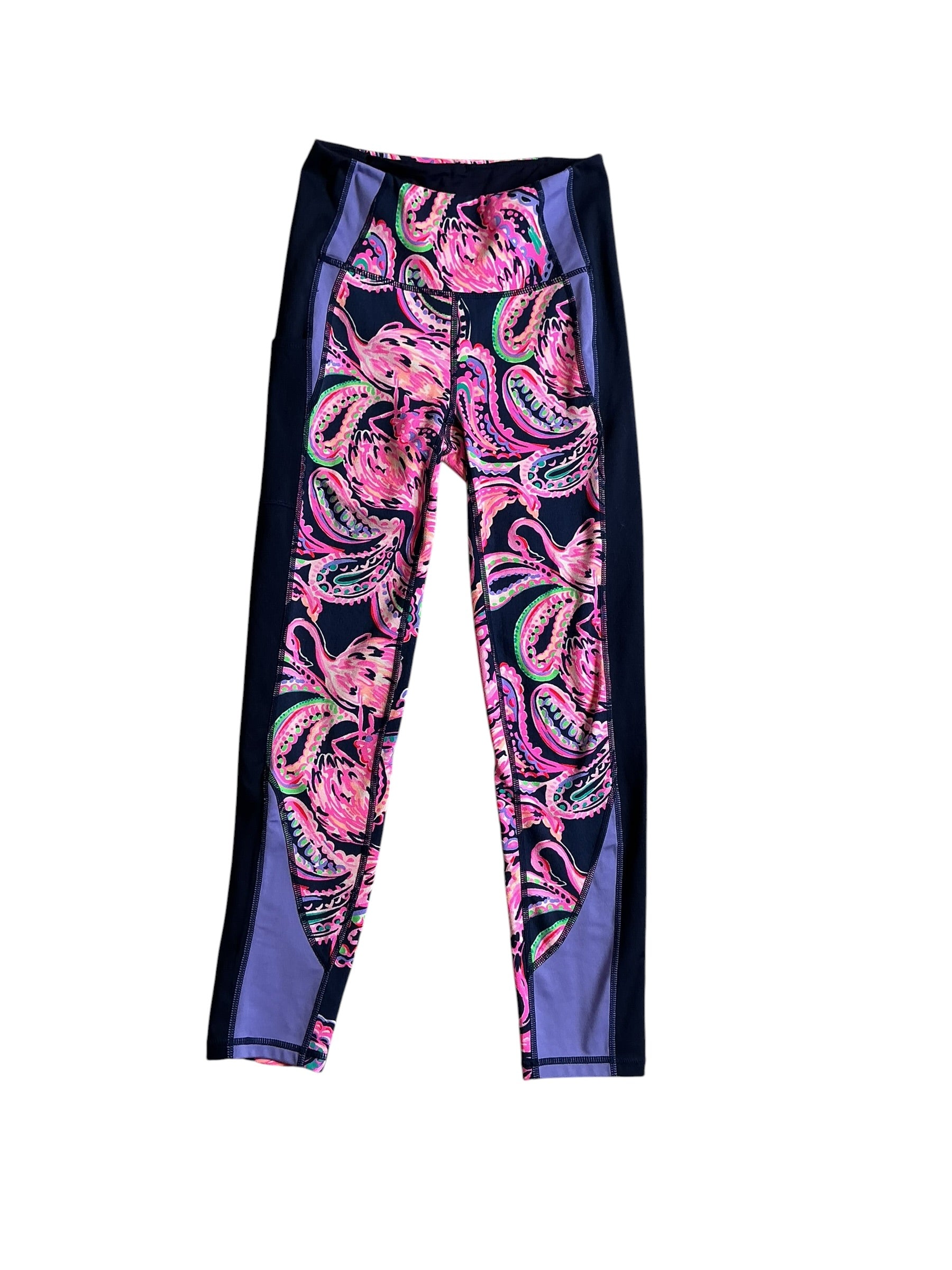 Lilly Pulitzer Weekender High Rise Midi High Tide Navy Flock To The Top - Size XS