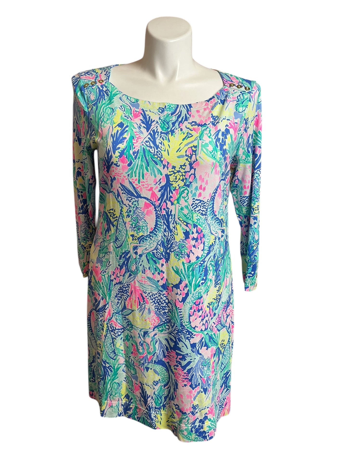 Lilly Pulitzer Sophie Dress Mermaids Cove - Size XL