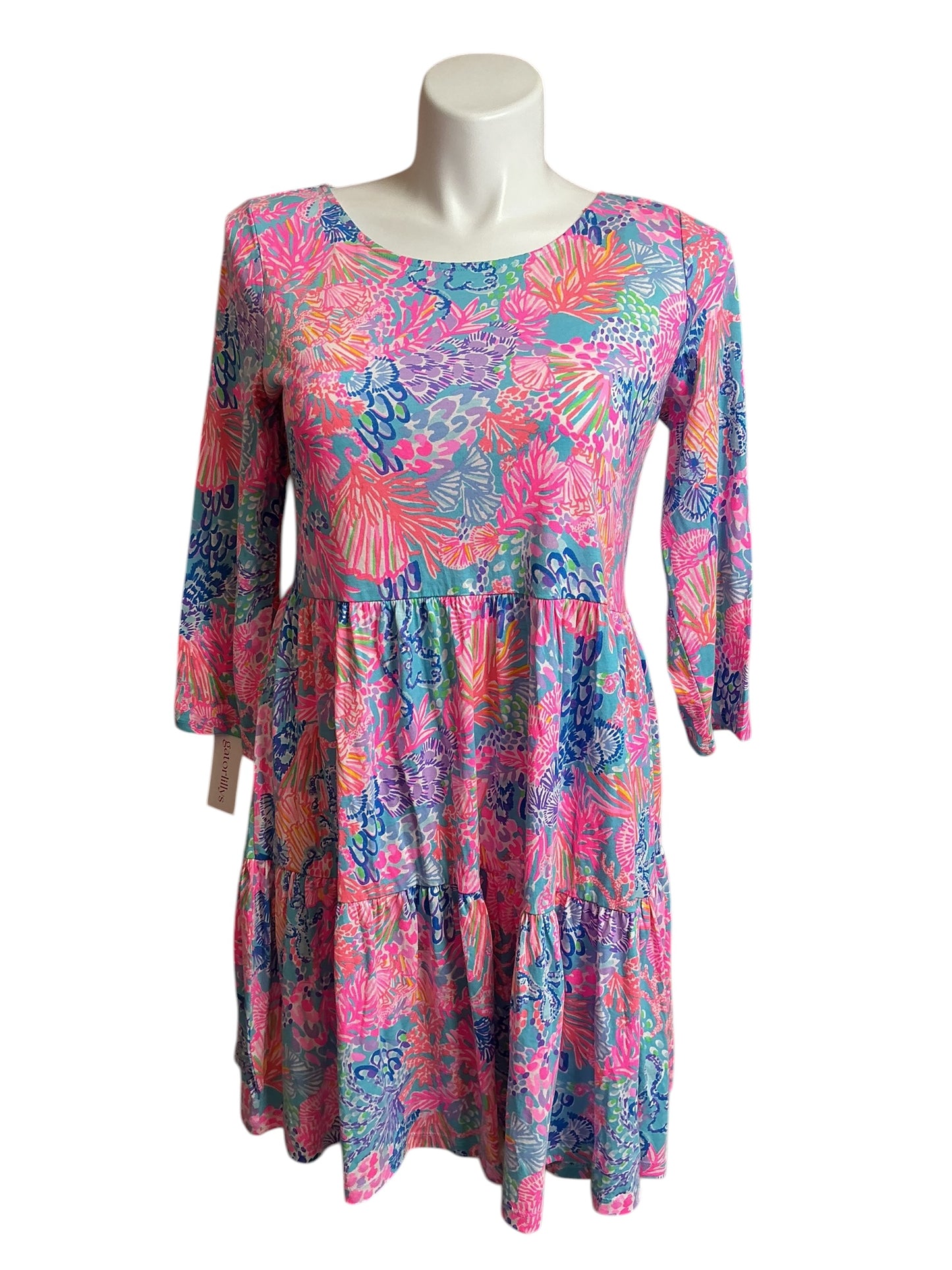 Lilly Pulitzer NWT Geanna Dress Multi Splendor In The Sand - Size L ...