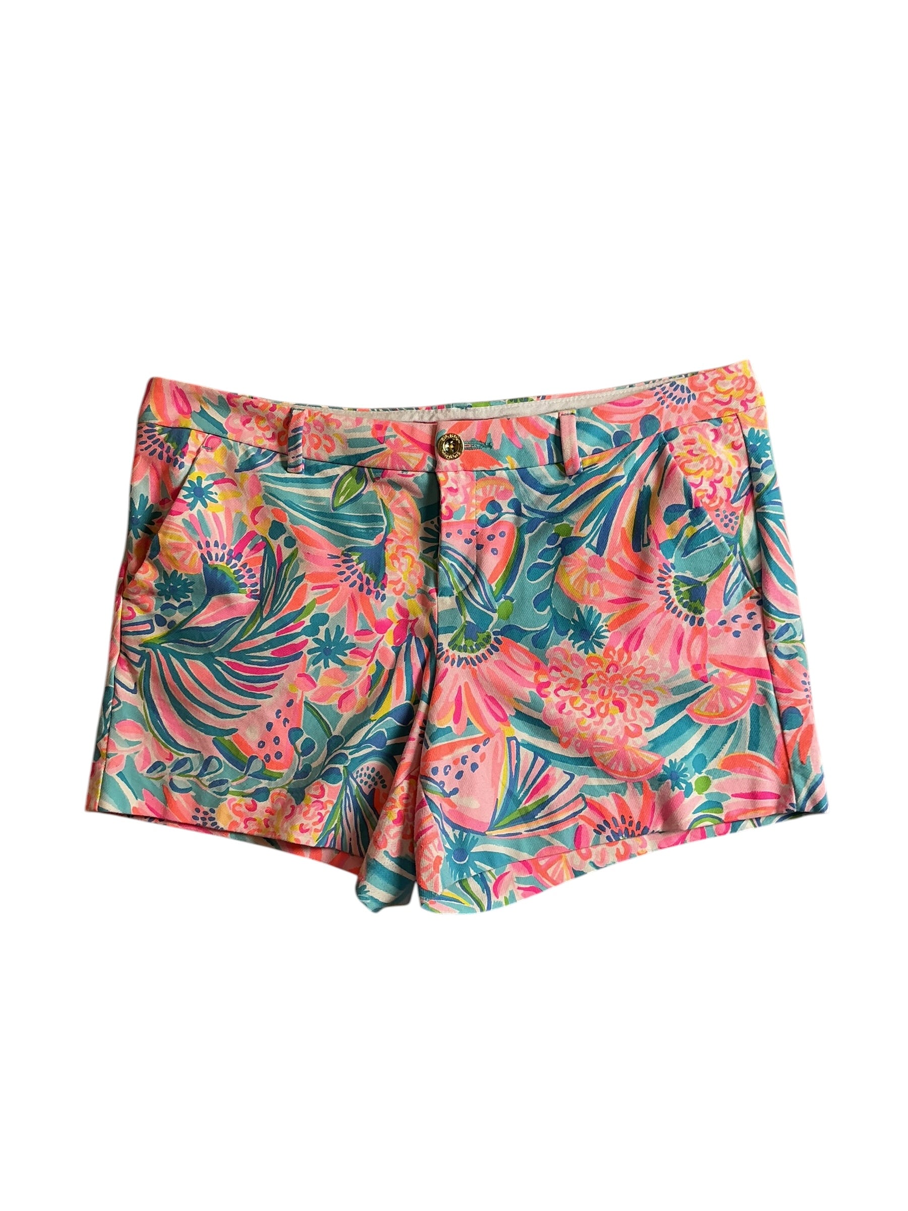Lilly Pulitzer Callahan Knit Shorts Tropical Punch - Size 12