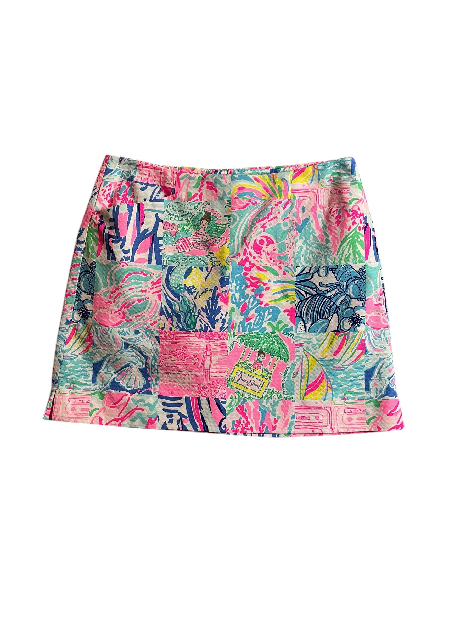 Lilly Pulitzer Marigold Skort Summer Remix Patch - Size 2