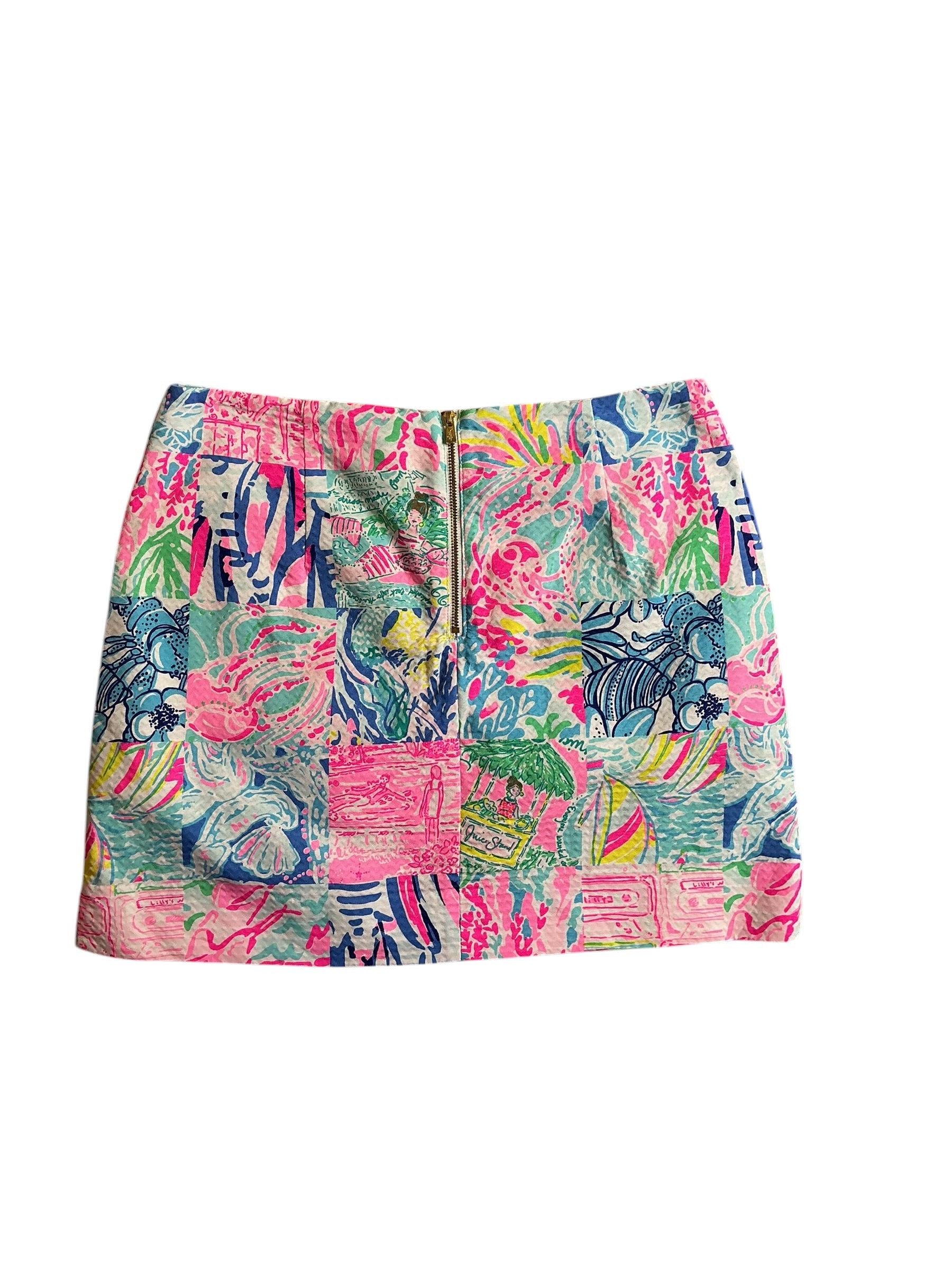 Lilly Pulitzer Marigold Skort Summer Remix Patch - Size 2