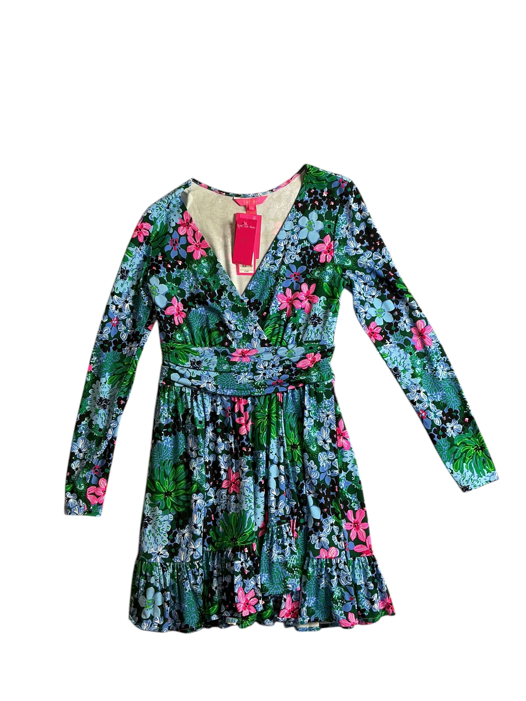 Lilly Pulitzer NWT Codylee Long-Sleeve Romper Multi Soirée All Day - Size M