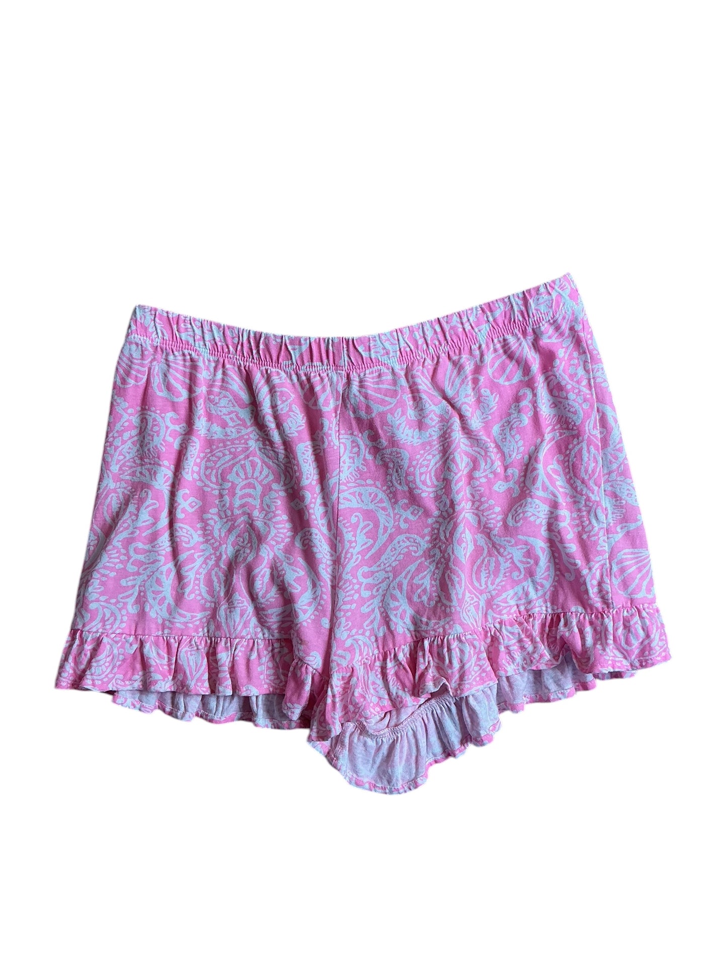 Lilly Pulitzer Girls Ruffle Shorts Get Crackin - Size XL (12-14)