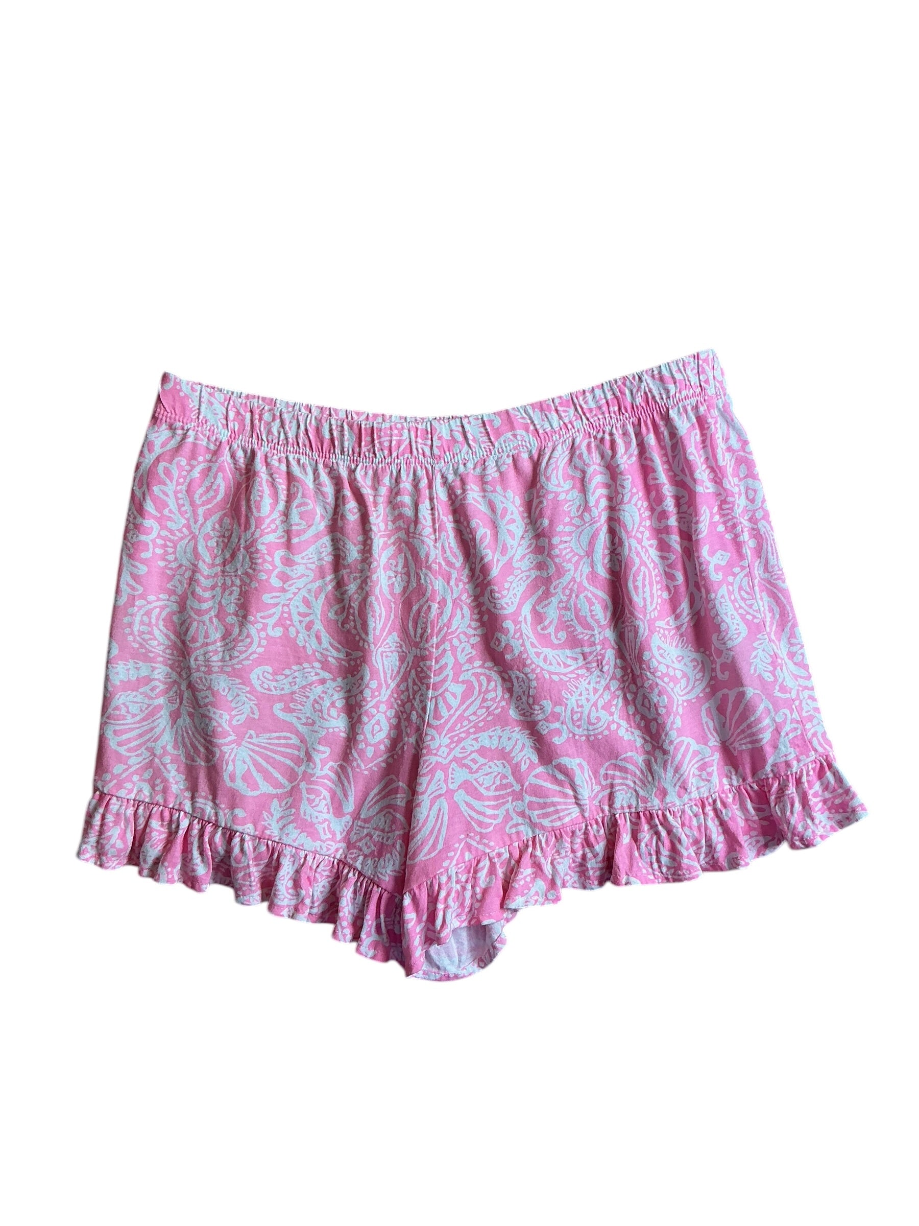 Lilly Pulitzer Girls Ruffle Shorts Get Crackin - Size XL (12-14)