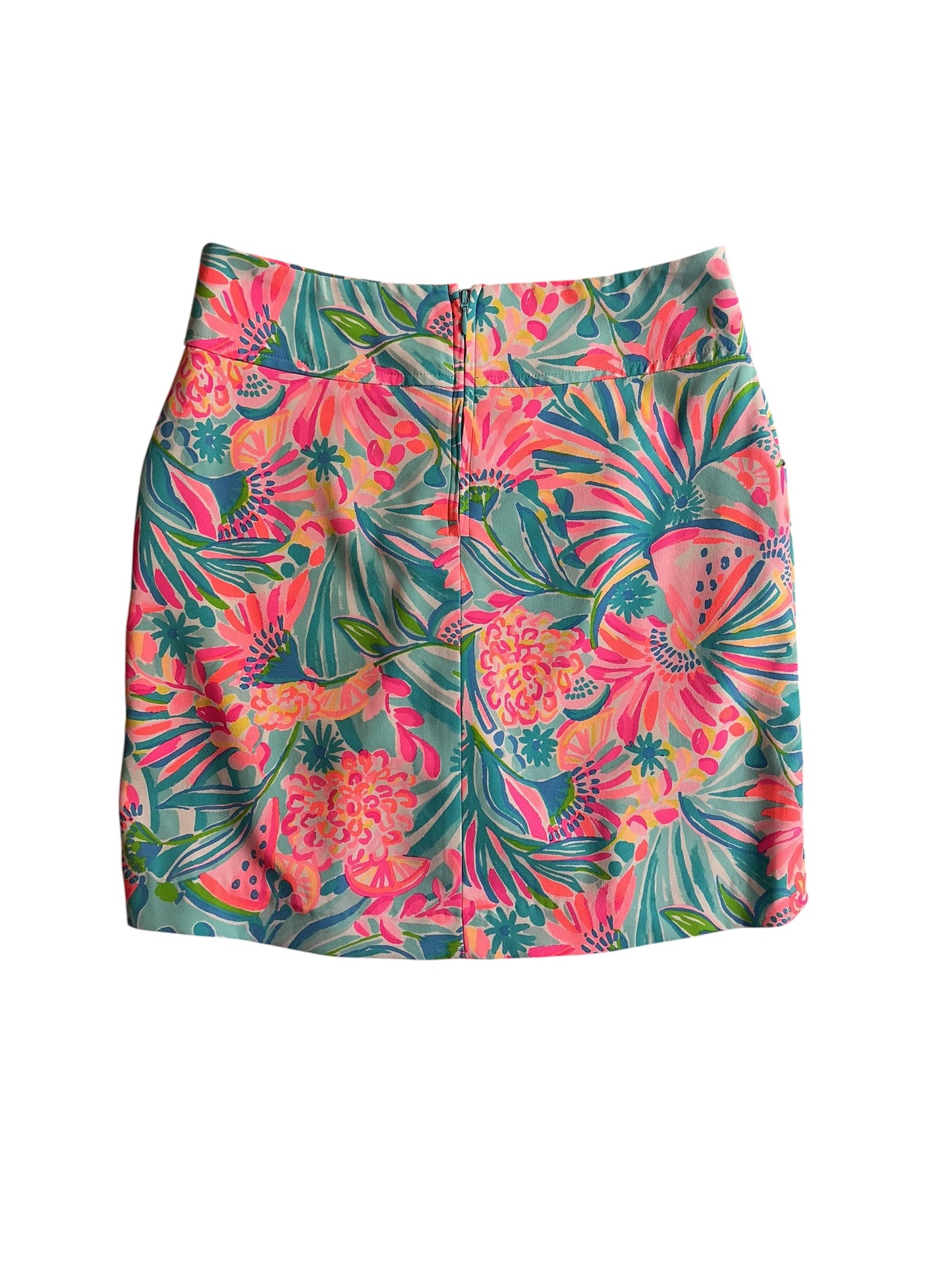 Lilly Pulitzer Jonas High-Waisted Skort Tropical Punch - Size 2