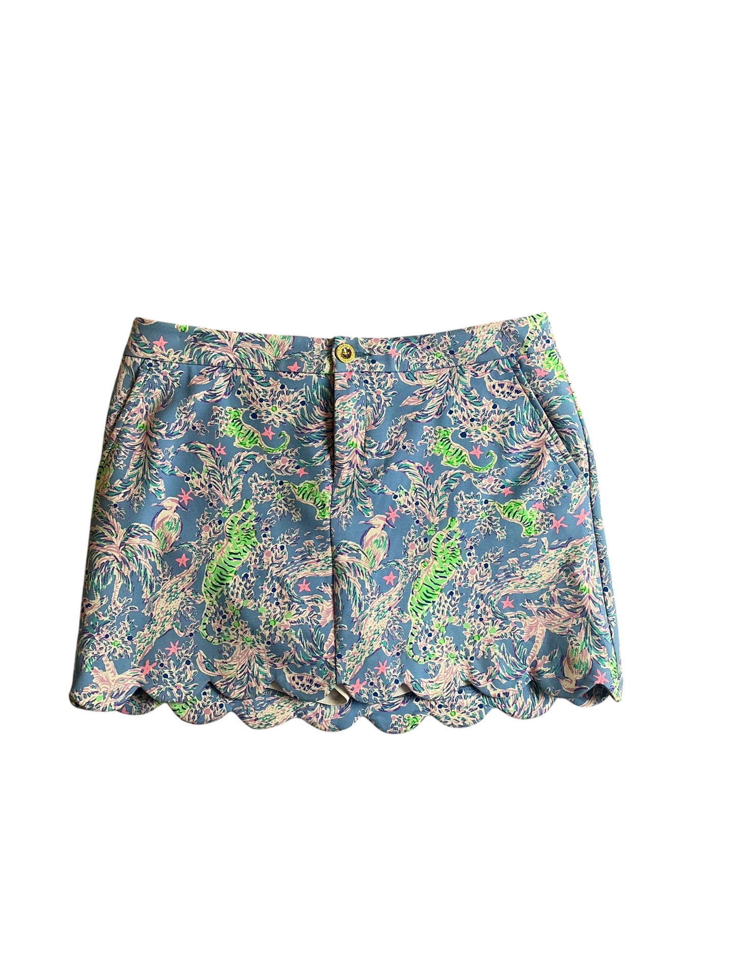 Lilly Pulitzer Colette Scallop Hem Skort Tigers Lair - Size 8