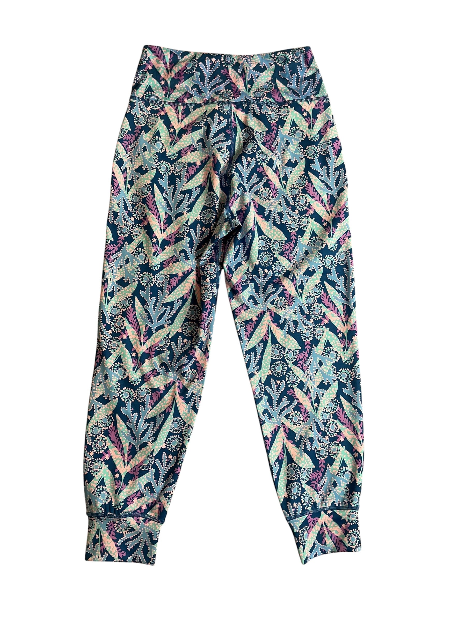 Lilly Pulitzer Island High Rise Crop Jogger Barton Blue Stargazing  - Size S