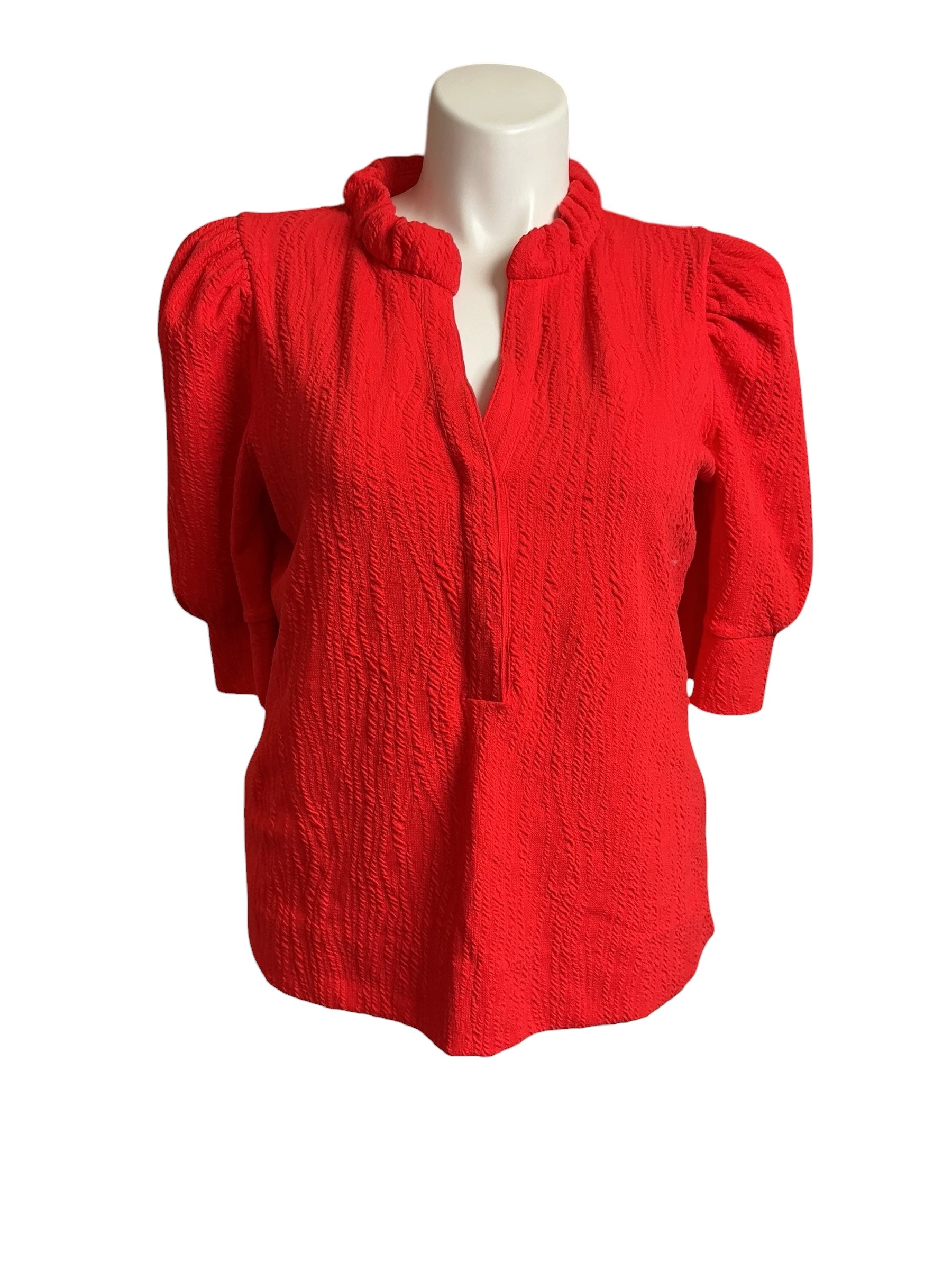 Lilly Pulitzer NWT Elsey Knit Top Rococo Red Wavy Knit Jacquard - Size XL