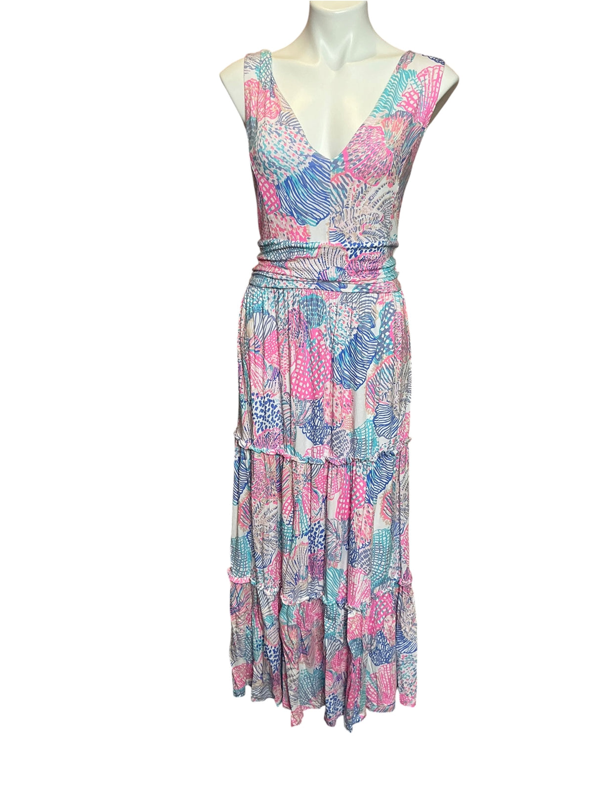 Lilly Pulitzer- Skylar Midi Dress Multi Roar Of The Seas Size XL