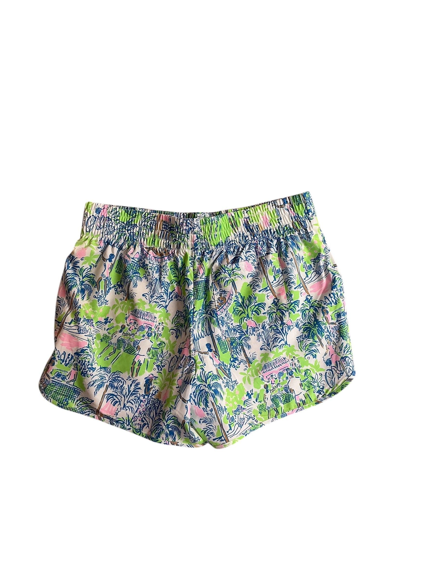 Lilly Pulitzer NWT Backcourt Short UPF 50+ Orb Green Serving It Up - Size XS