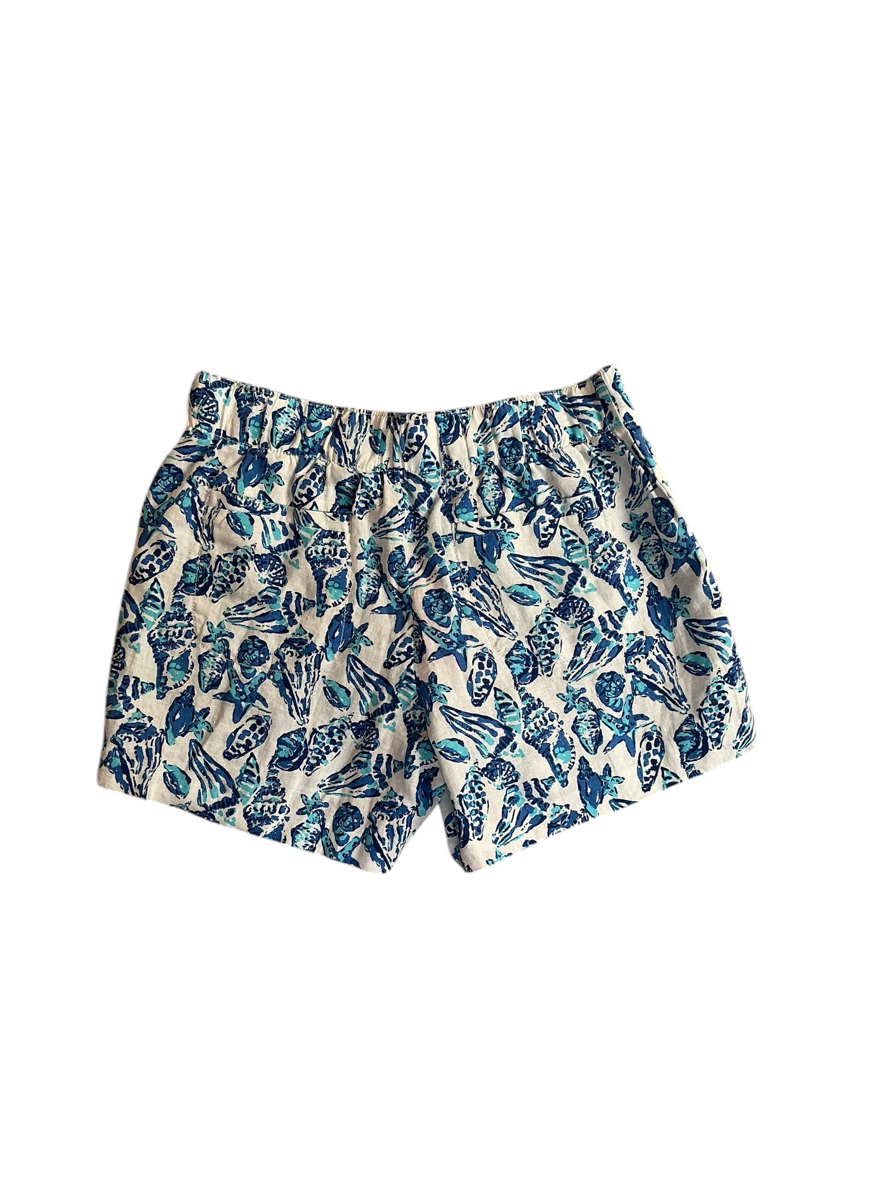 Lilly Pulitzer NWT Lilo Linen Short Resort White Shell Collector - Size XS