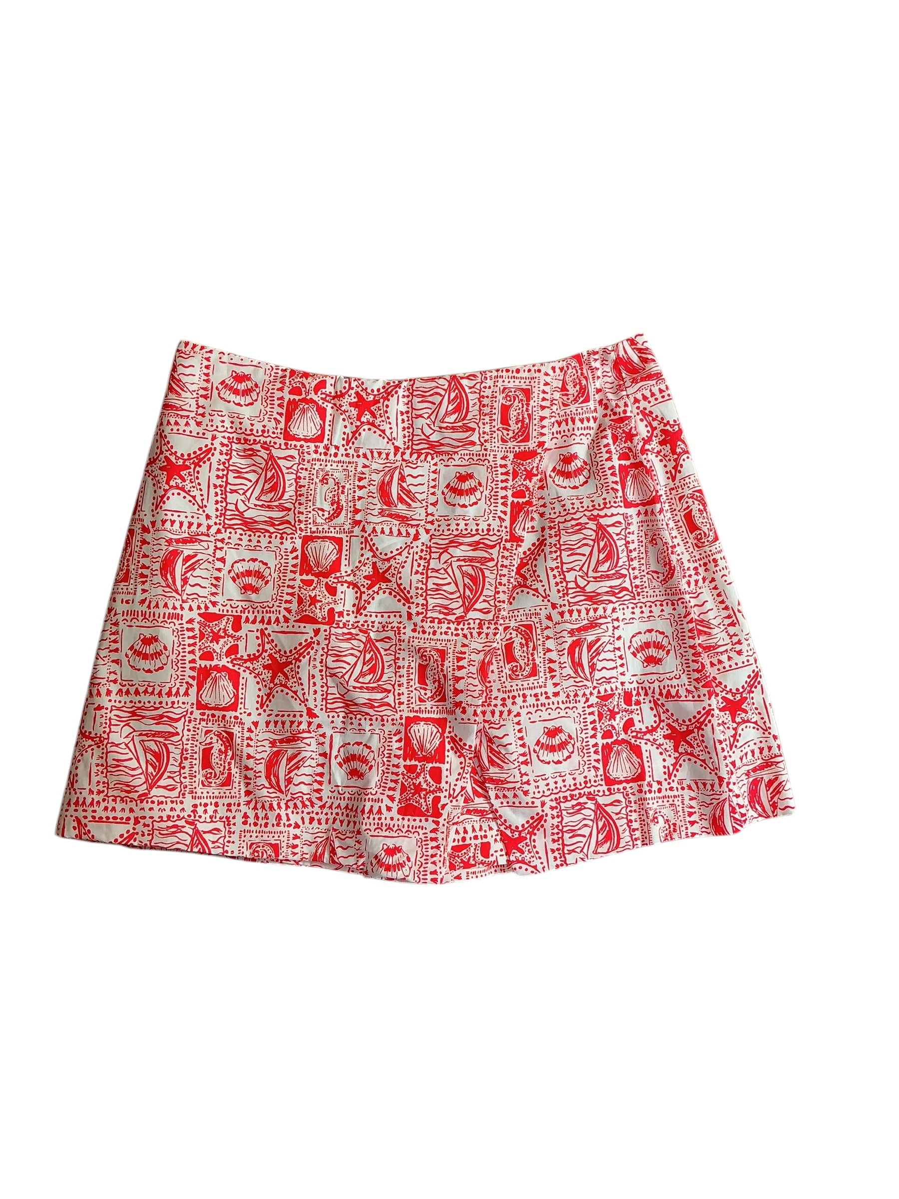 Lilly Pulitzer NWT Alicent Mini Skort Mizner Red Seaside Harbour - Size 0