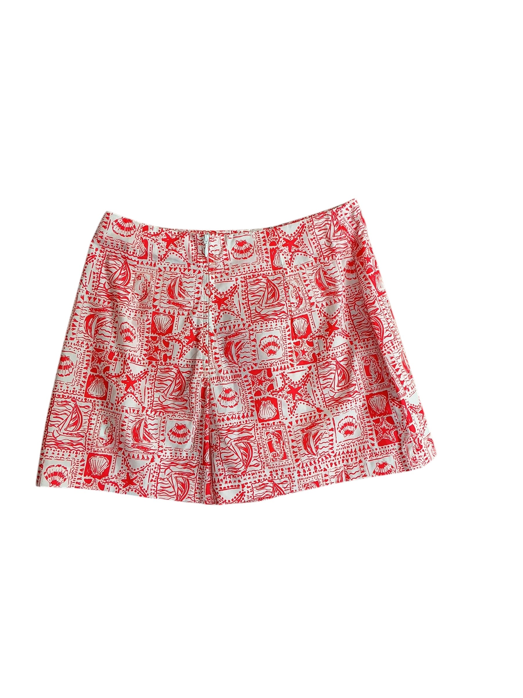 Lilly Pulitzer NWT Alicent Mini Skort Mizner Red Seaside Harbour - Size 0