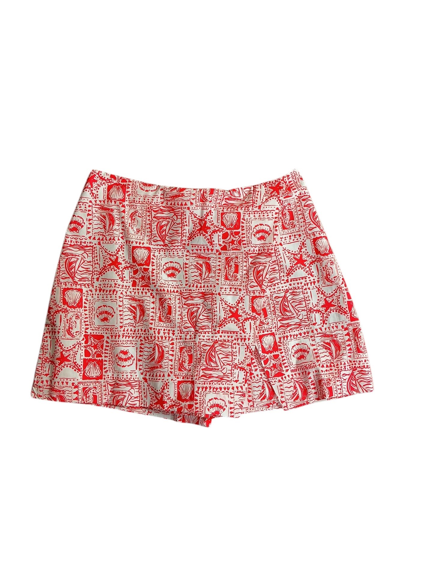 Lilly Pulitzer NWT Alicent Mini Skort Mizner Red Seaside Harbour - Size 2
