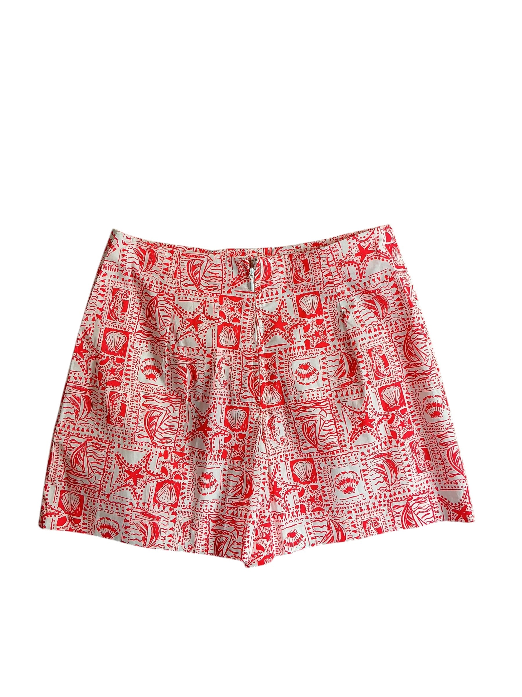Lilly Pulitzer NWT Alicent Mini Skort Mizner Red Seaside Harbour - Size 2