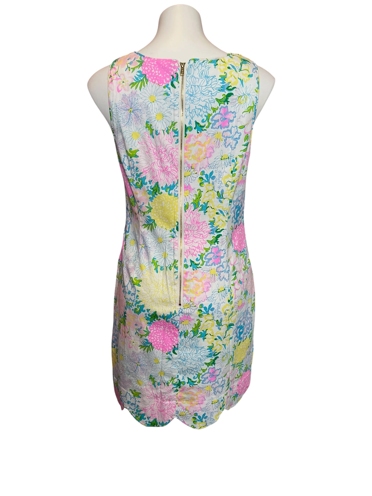Lilly Pulitzer The Scallop Shift Dress Lilly Garden Size 8