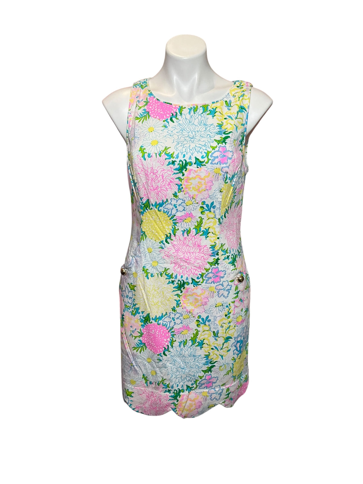 Lilly Pulitzer The Scallop Shift Dress Lilly Garden Size 8