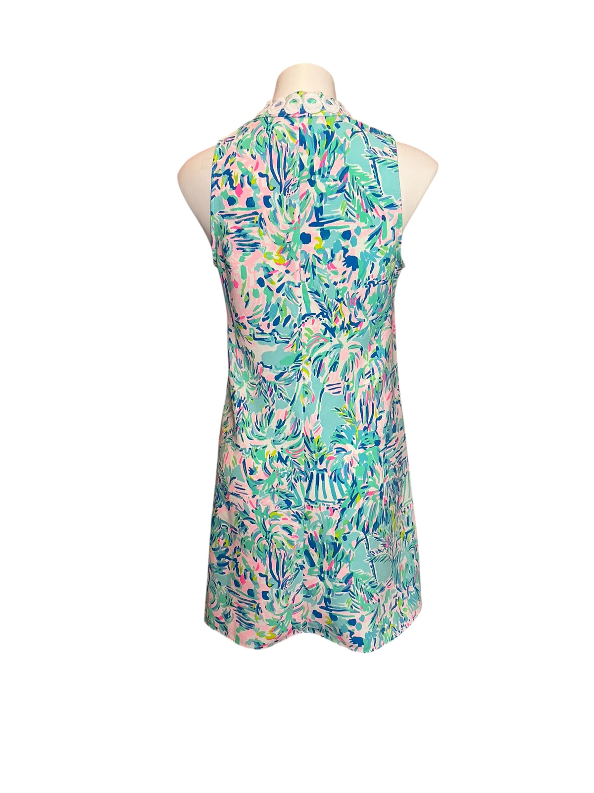 Lilly Pulitzer Jane Shift Dress Aqua La Vista - Size 4