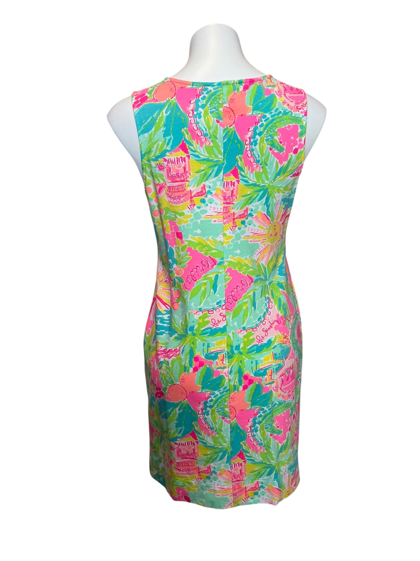 Lilly Pulitzer Harper Shift Dress Sunshine State Of Mind Size M