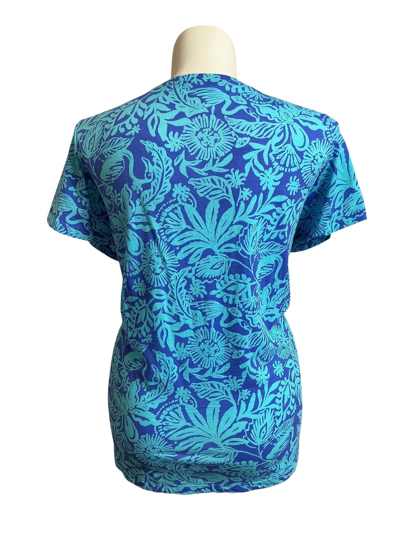 Lilly Pulitzer Top Martinique Blue Jungle Oasis - Size XXL