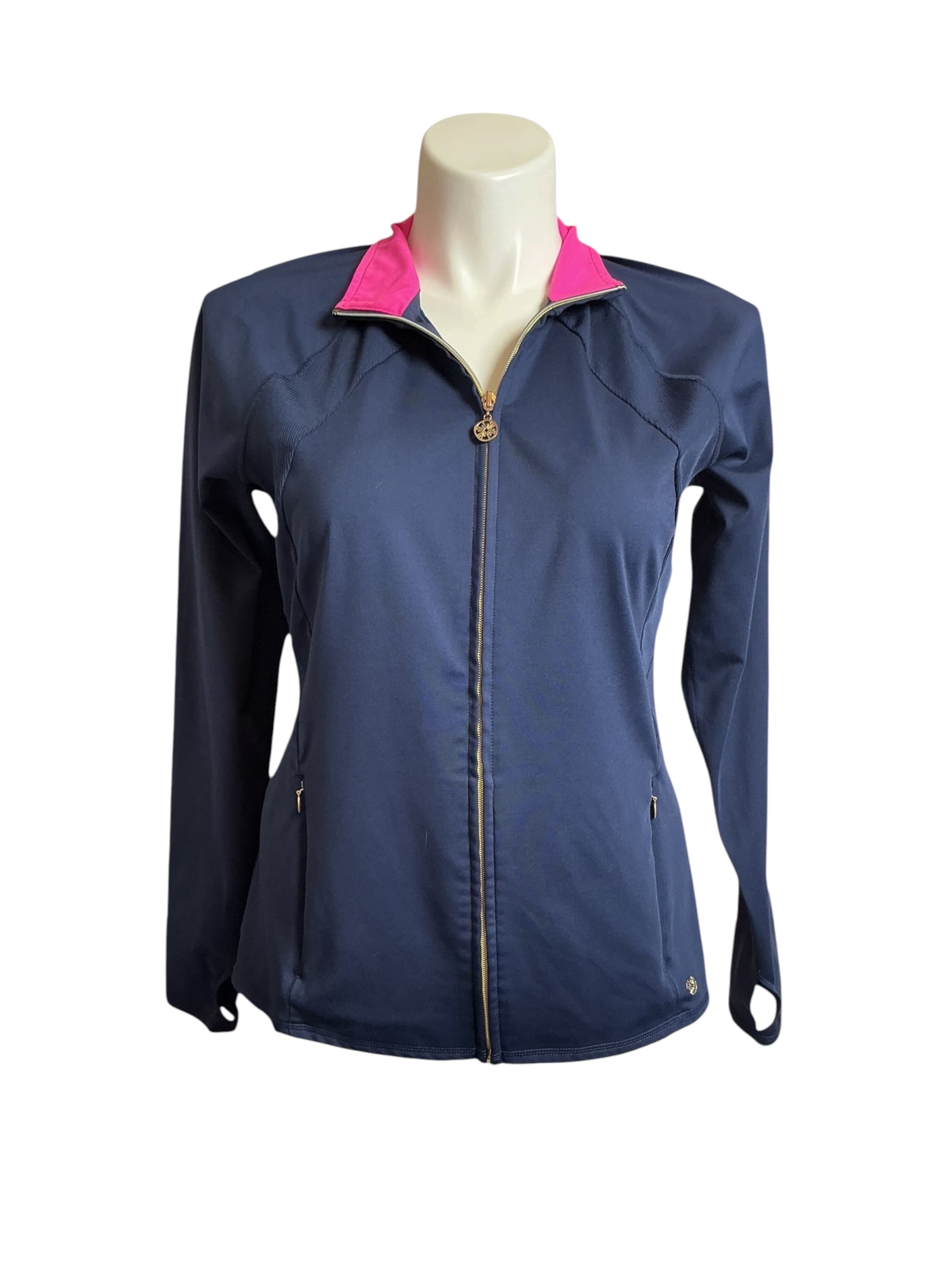 Lilly Pulitzer Luxletic Tennison Jacket True Navy - Size XL