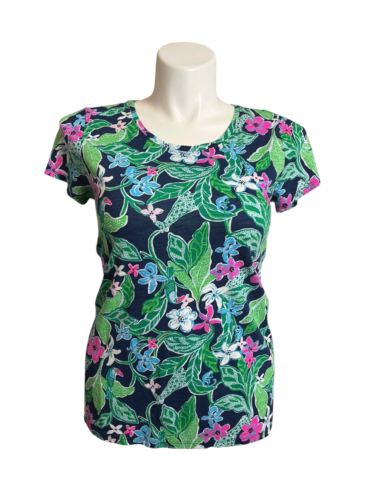 Lilly Pulitzer Etta Scoop Neck Multi Untamed - Size M