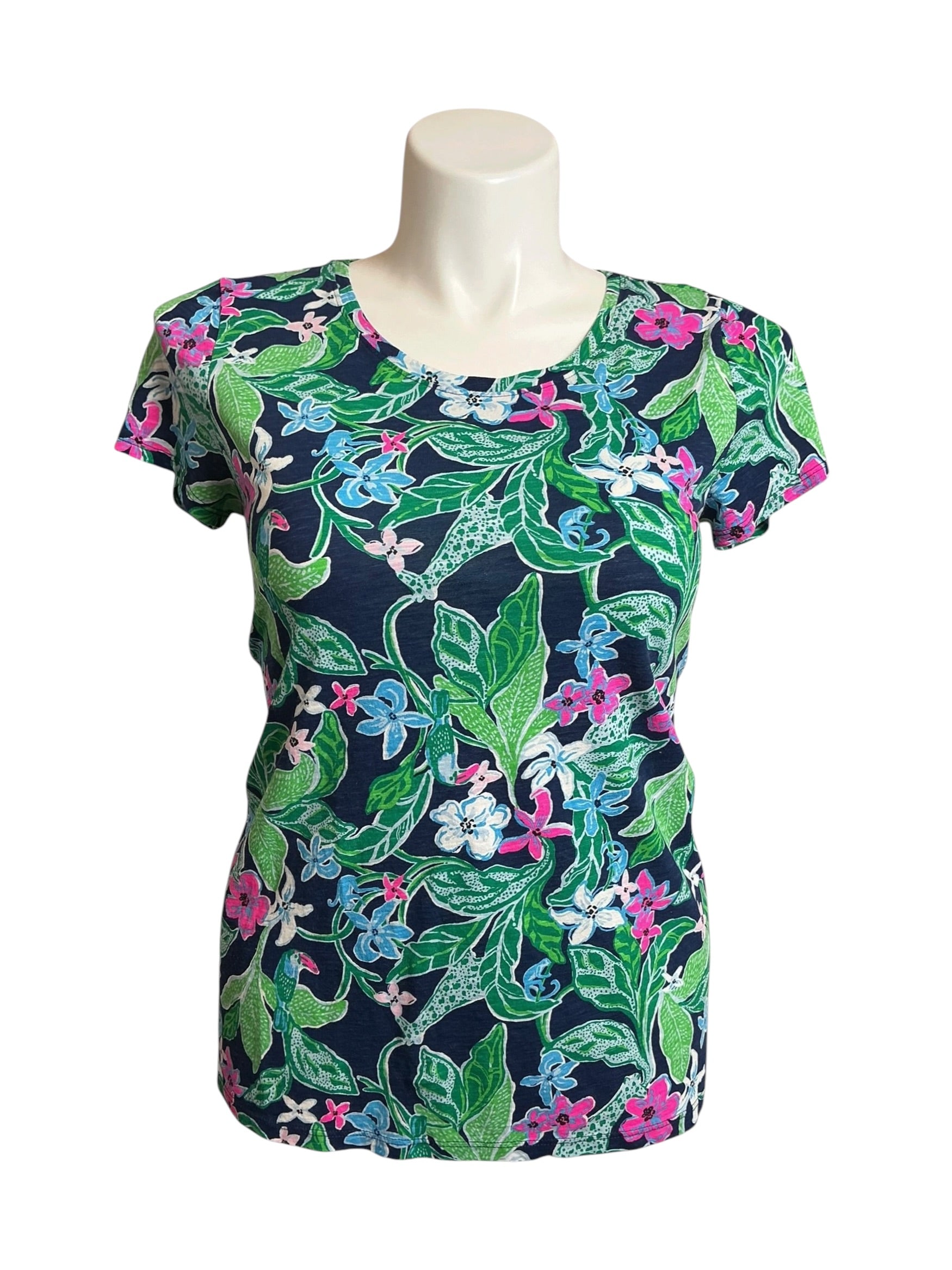 Lilly Pulitzer Etta Scoop Neck Multi Untamed - Size M