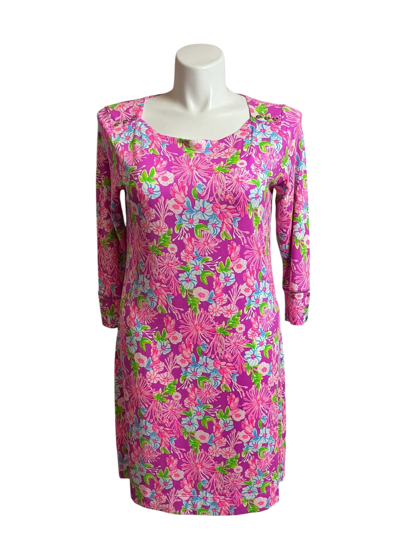 Lilly Pulitzer UPF 50+ Sophie Dress Amethyst Moms The Word - Size XL