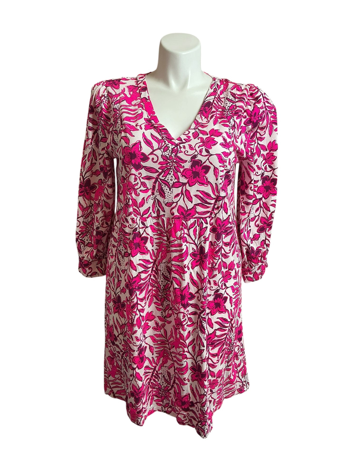 Lilly Pulitzer Cass Dress Elderflower Blossom Lil Escape Plan - Size XL