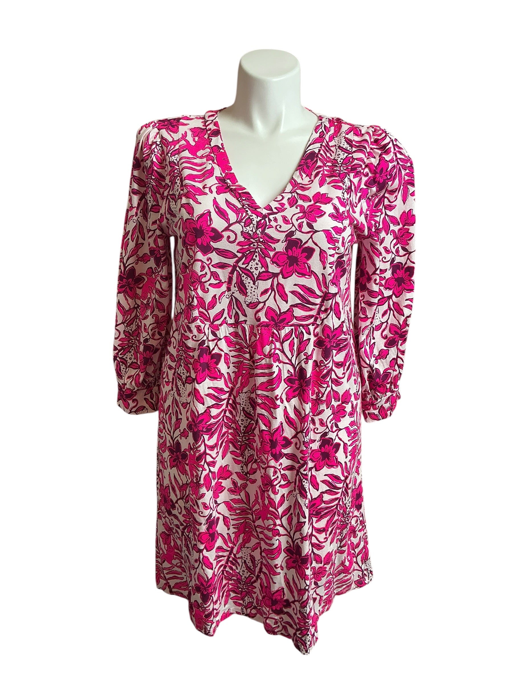 Lilly Pulitzer Cass Dress Elderflower Blossom Lil Escape Plan - Size XL