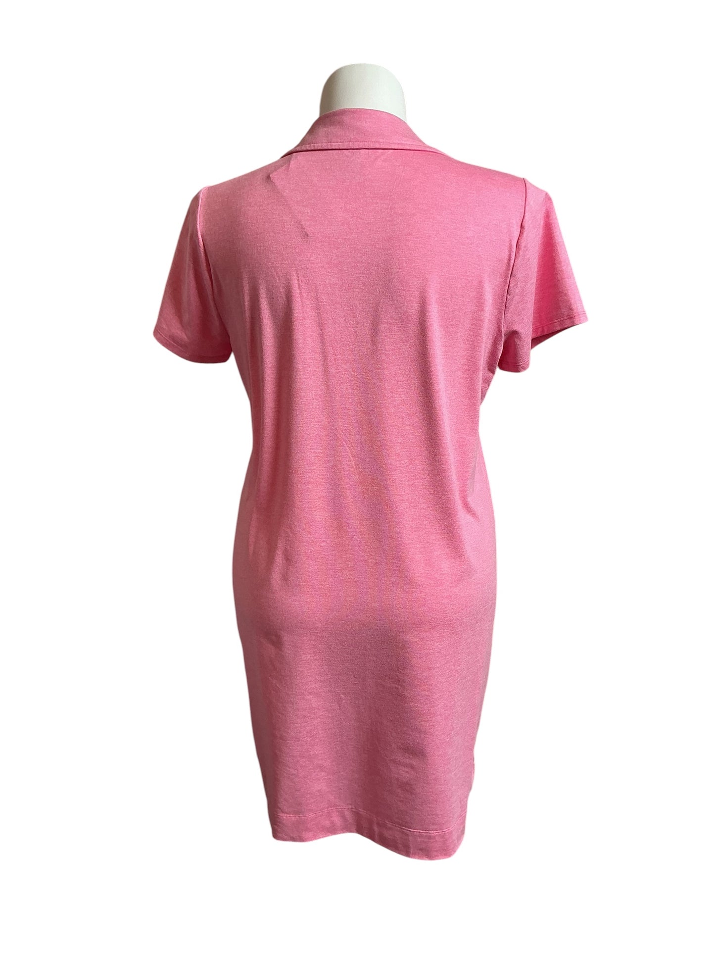 Lilly Pulitzer Dune UPF 50+ Short Sleeve Dress Heathered Confetti Pink - Size XL