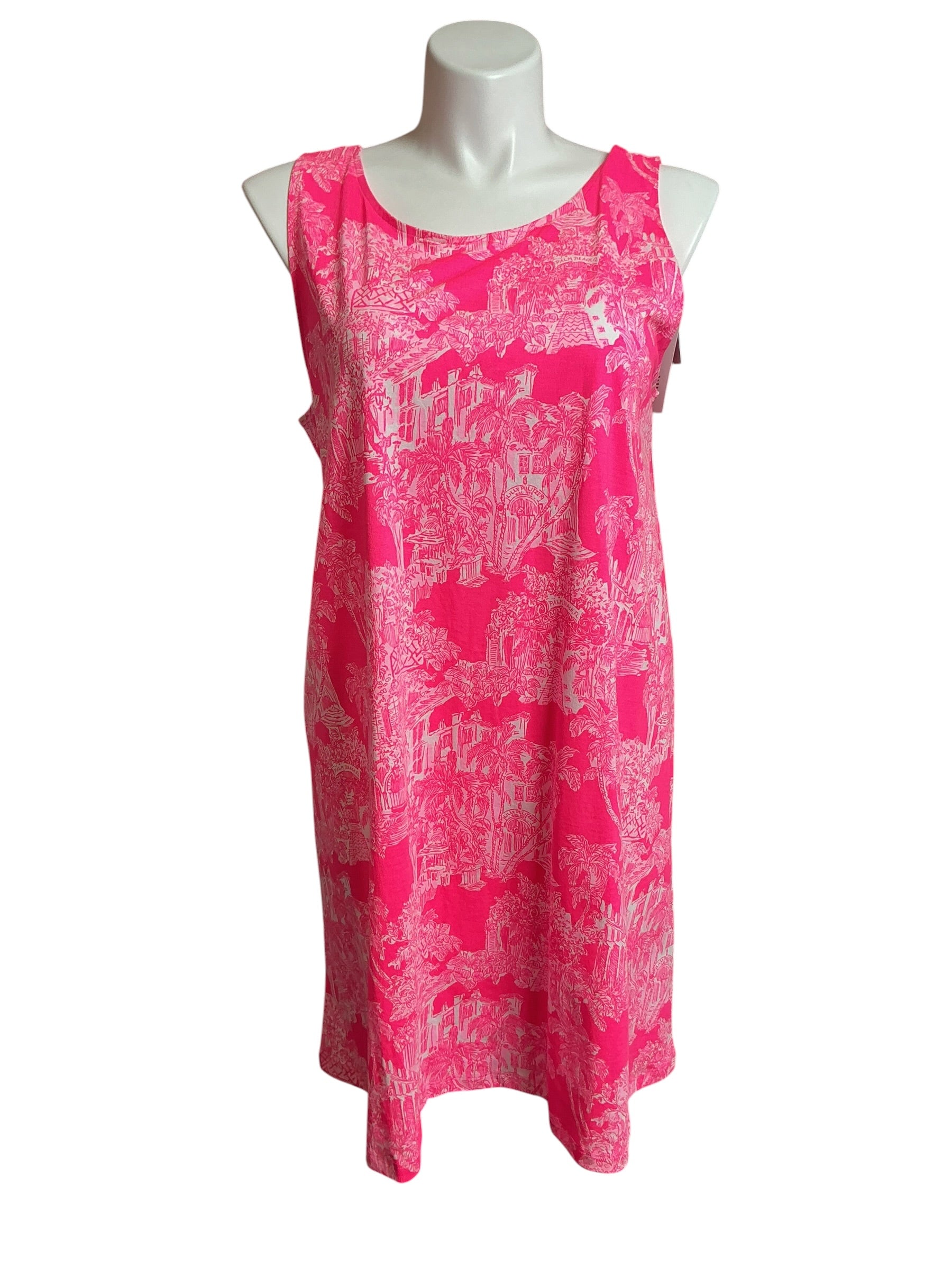 Lilly Pulitzer NWT Kristen Dress Roxie Pink Pb Anniversary Toile - Size XXL