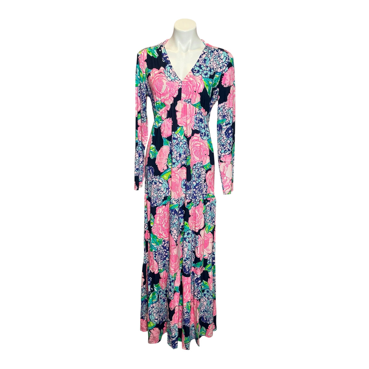 Lilly Pulitzer Martinique Maxi Dress Hey Hey Bouquet NWT Size Medium