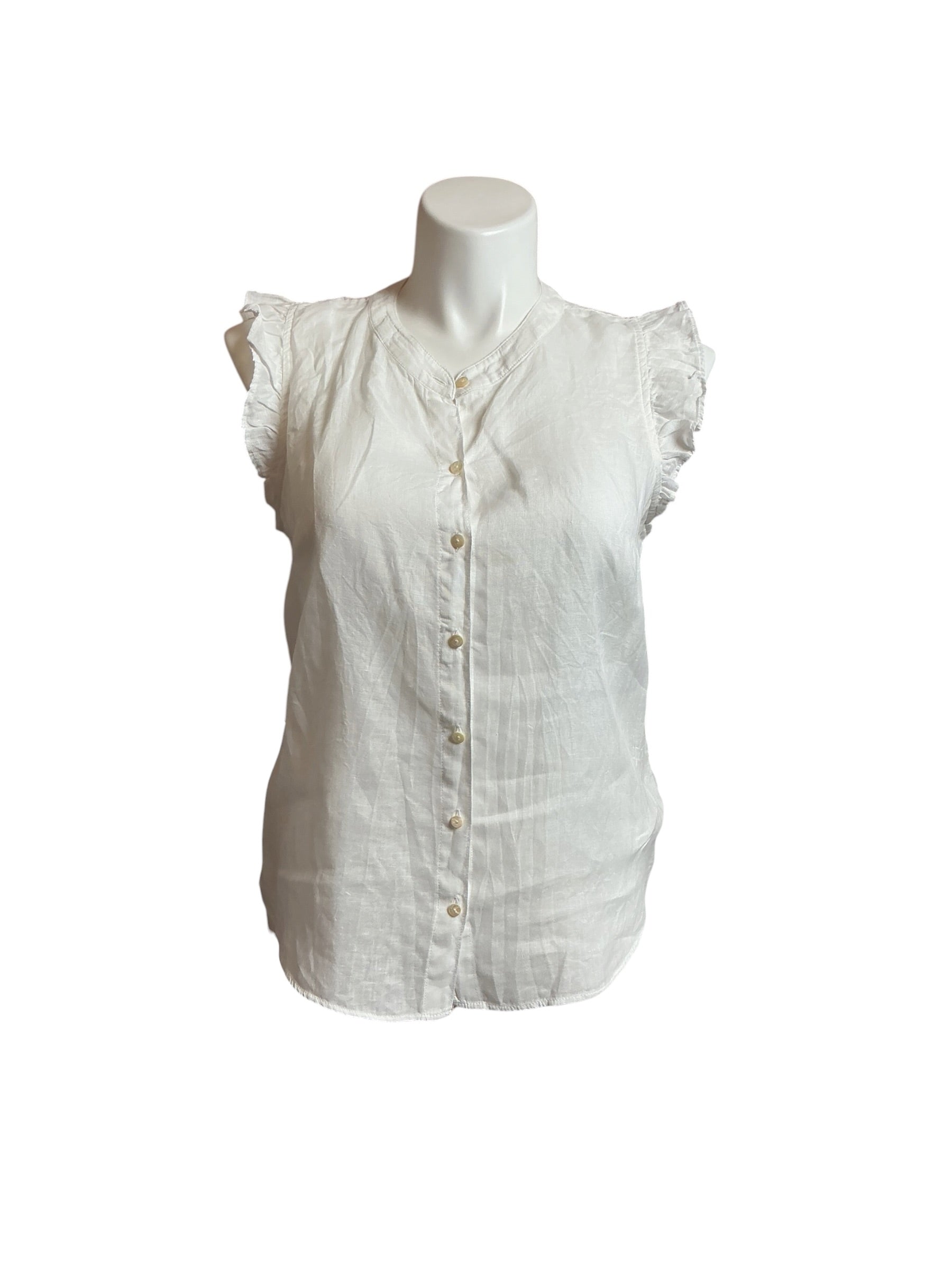 Lilly Pulitzer Briette Button Down Linen Top - Size L