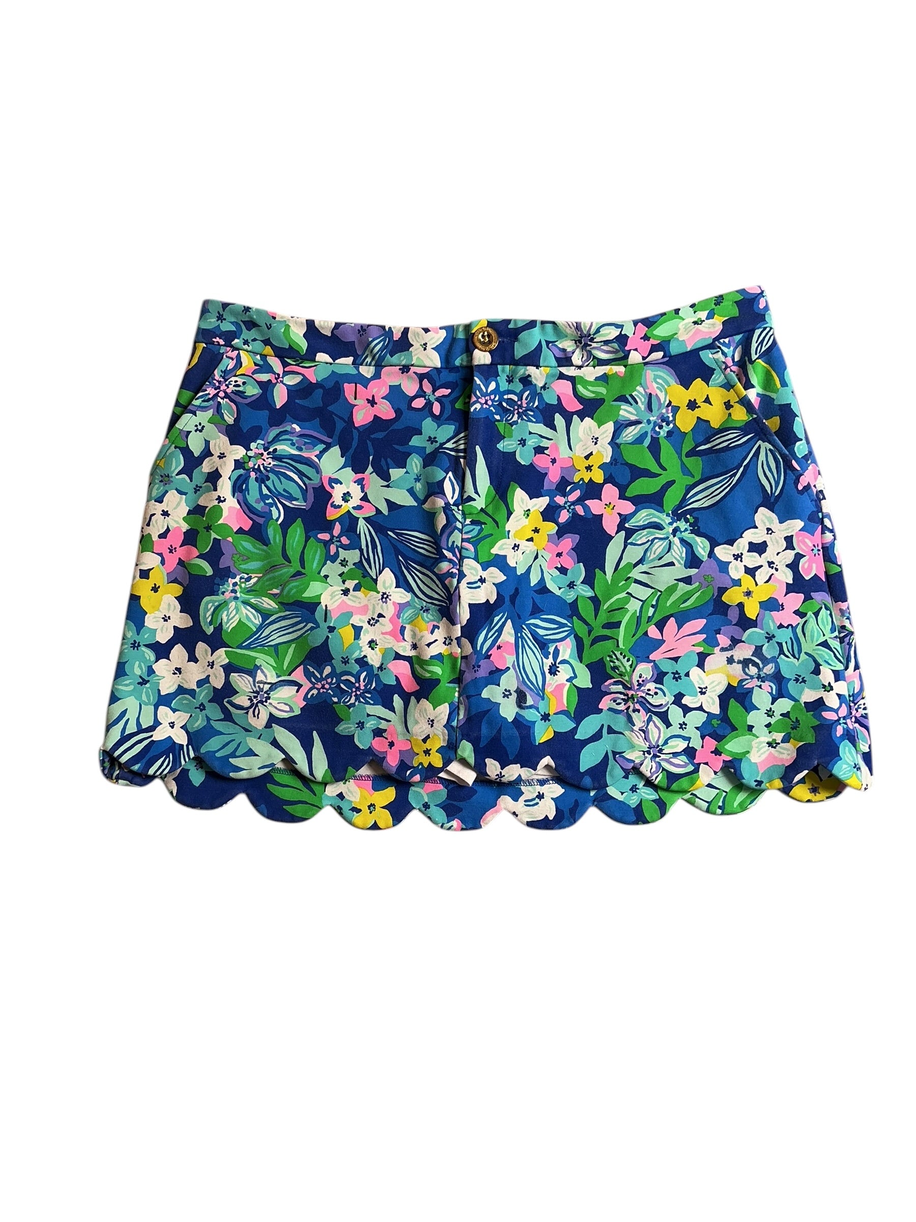 Lilly Pulitzer Colette Knit Skort - Borealis Blue Social Sunset - Size 12
