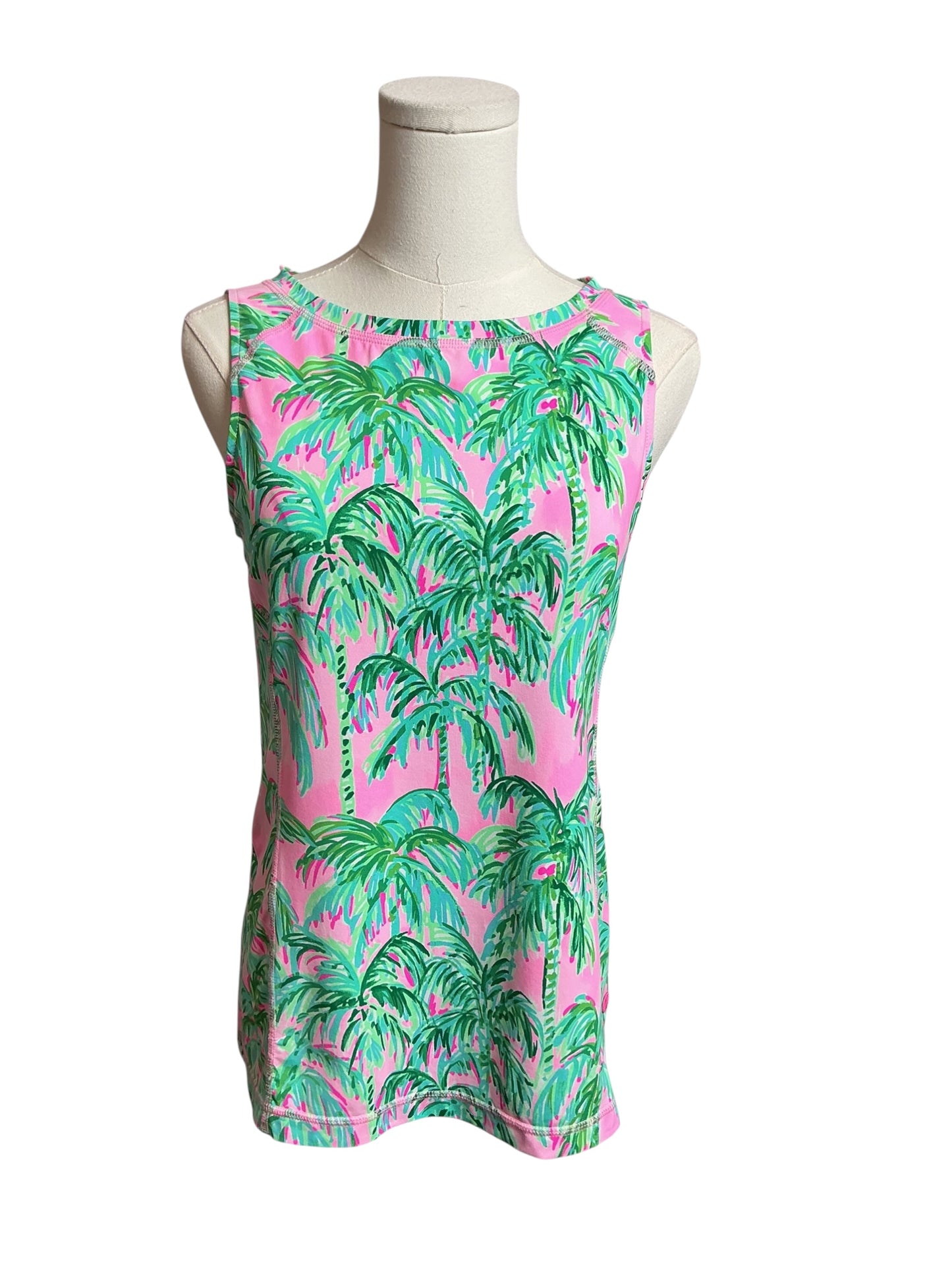 Lilly Pulitzer NWT Renay Tank UPF 50+ Pink Blossom Suite Views - Size S