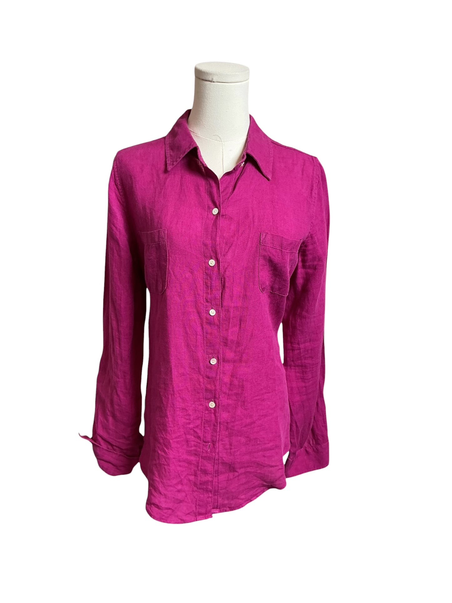 Lilly Pulitzer Sea View Button Down Shirt Mulberry - Size S