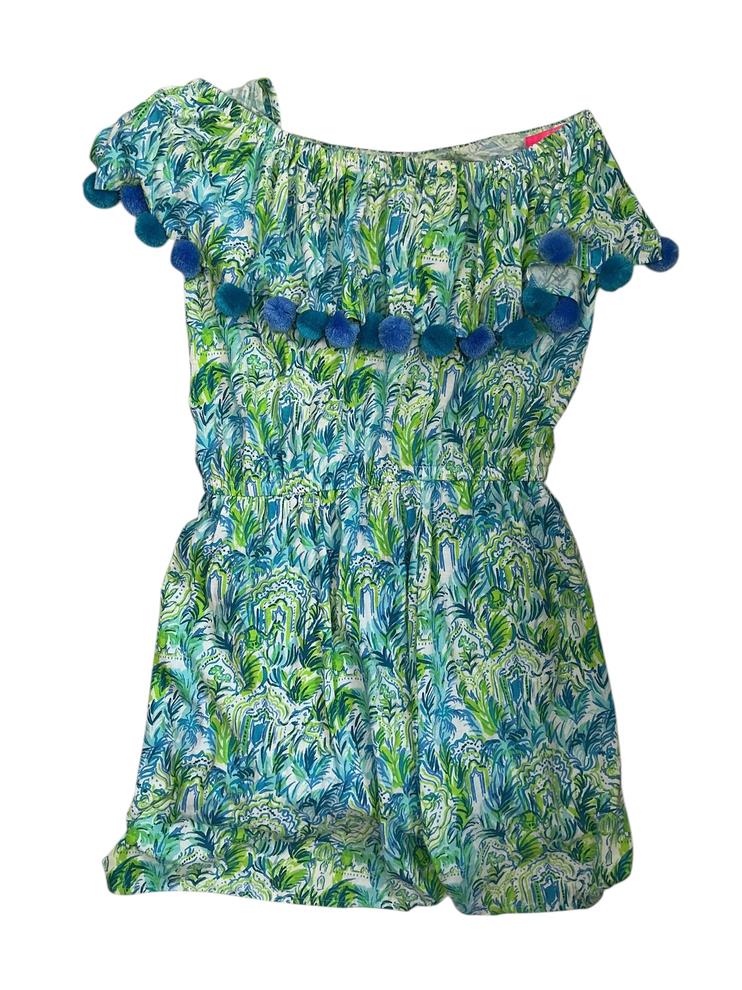 Lilly Pulitzer Idara Romper - Resort White Out To Play - Size Xs