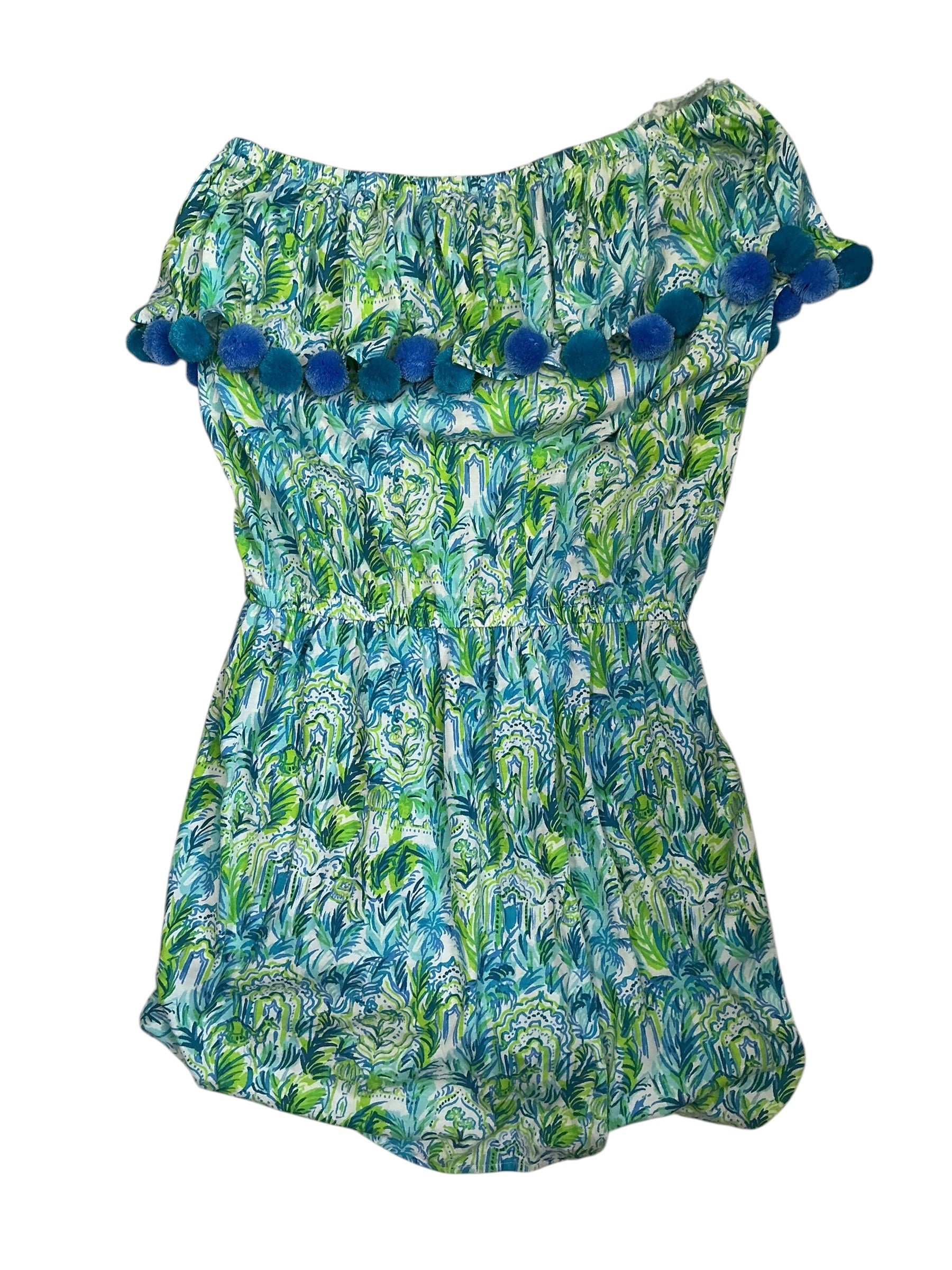 Lilly Pulitzer Idara Romper - Resort White Out To Play - Size Xs