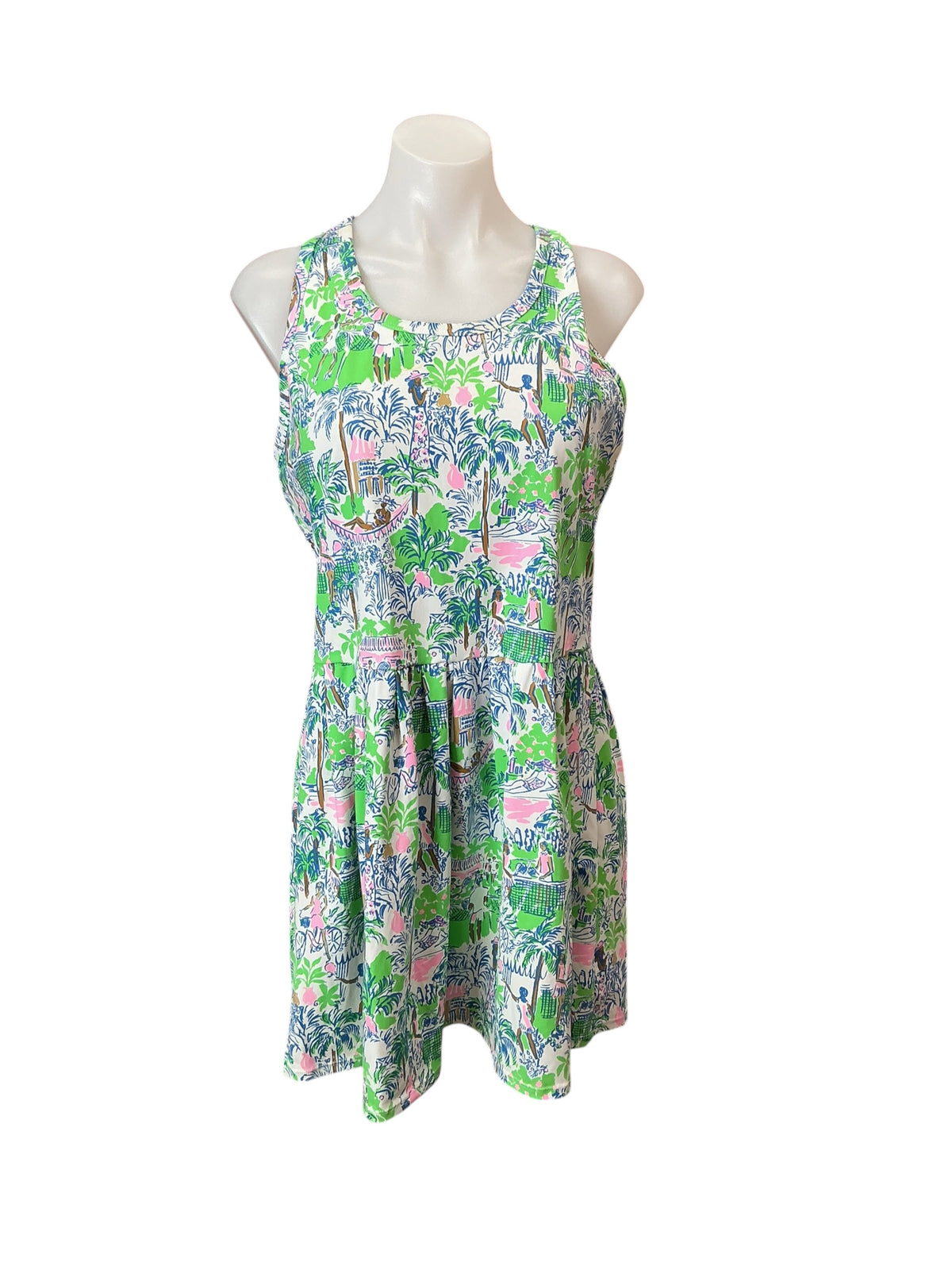 Lilly Pulitzer Luxletic Punta Cana Active Dress Serving It Up - Size M