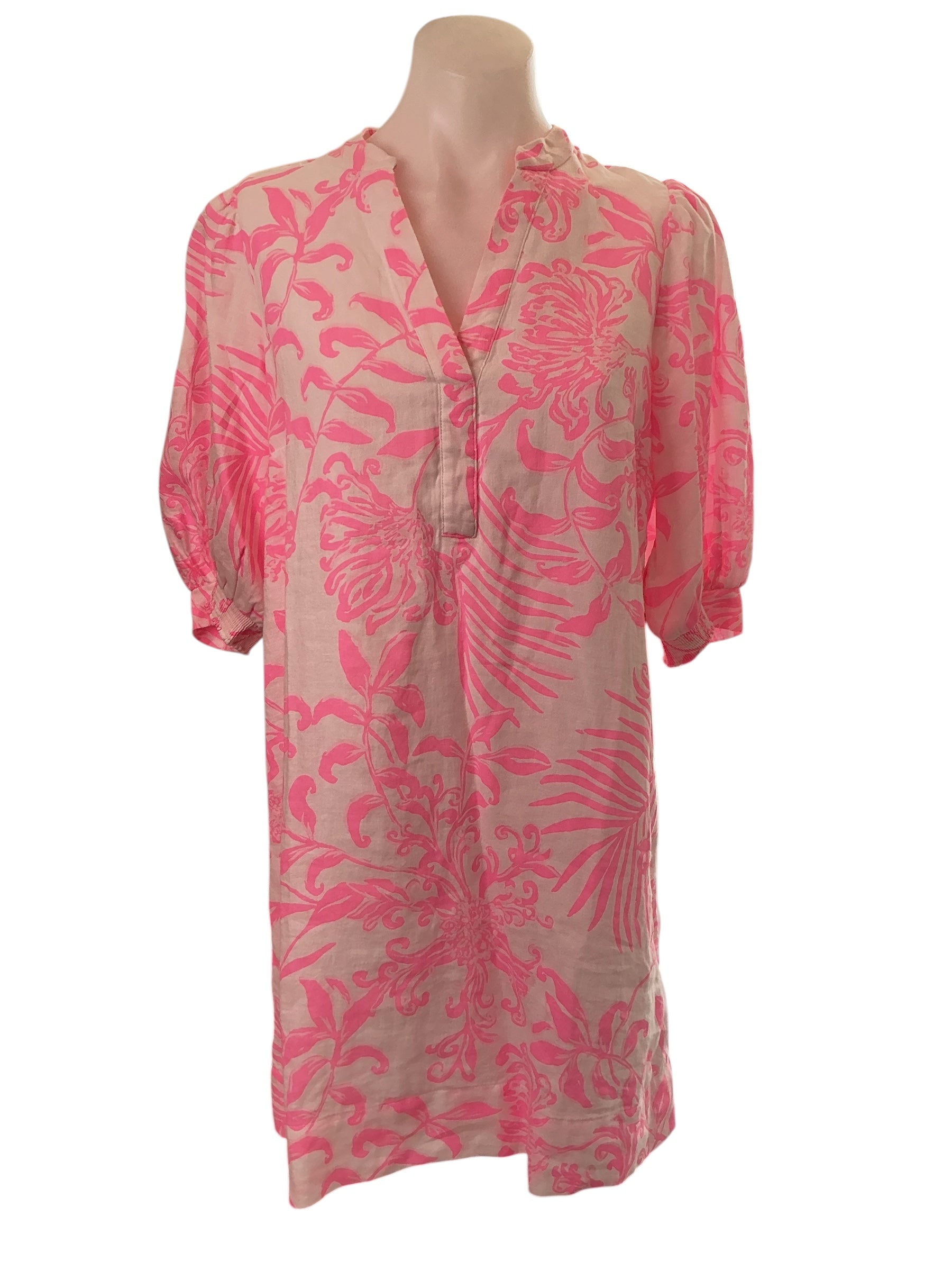 Lilly Pulitzer NWT Mialeigh Elbow Sleeve - Rousseau Pink Glisten In The Sun - Size 4