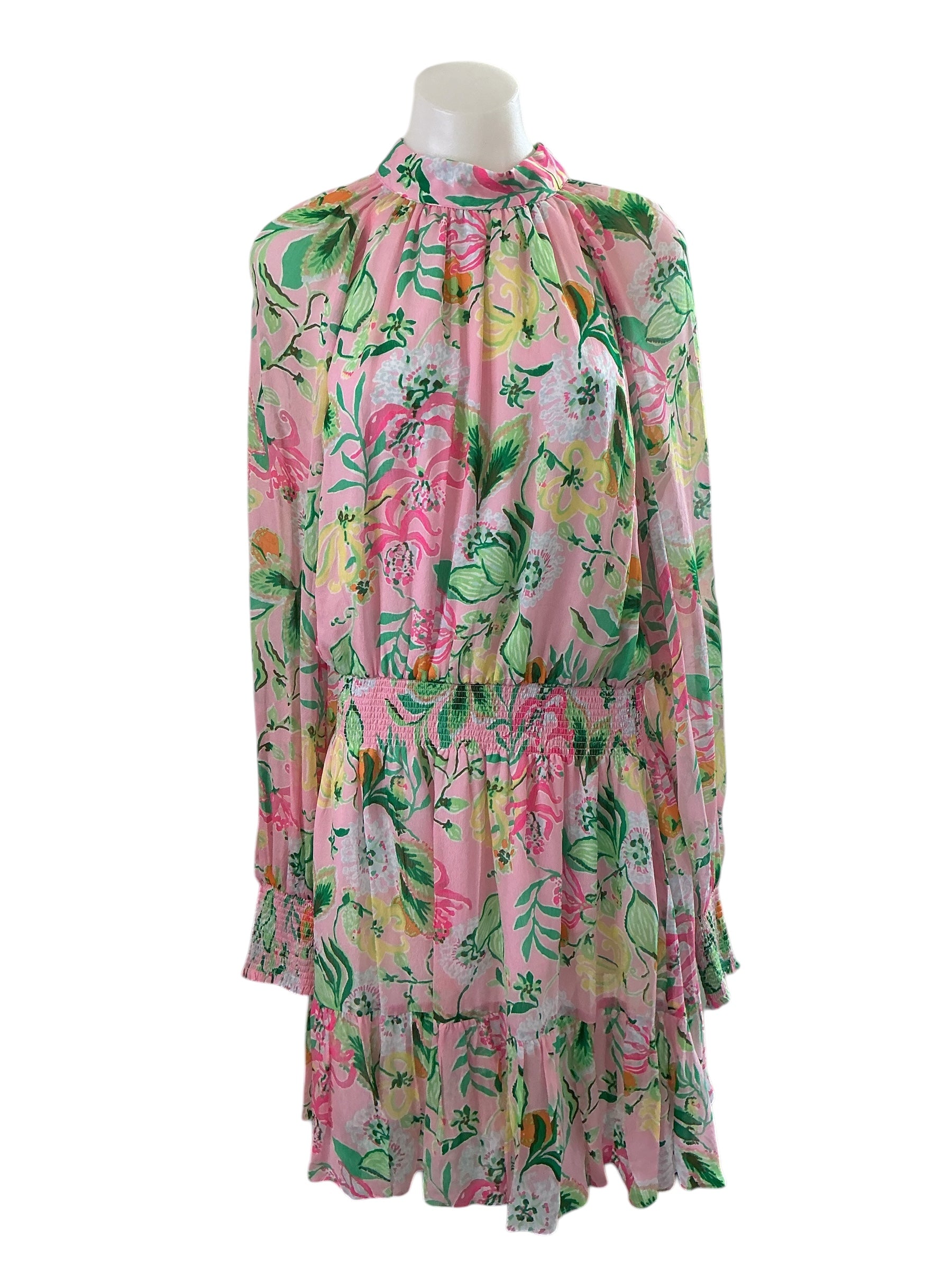 Lilly Pulitzer NWT Ellielynn Long Sleeve Dress - Multi Via Amore Spritzer - Size 10
