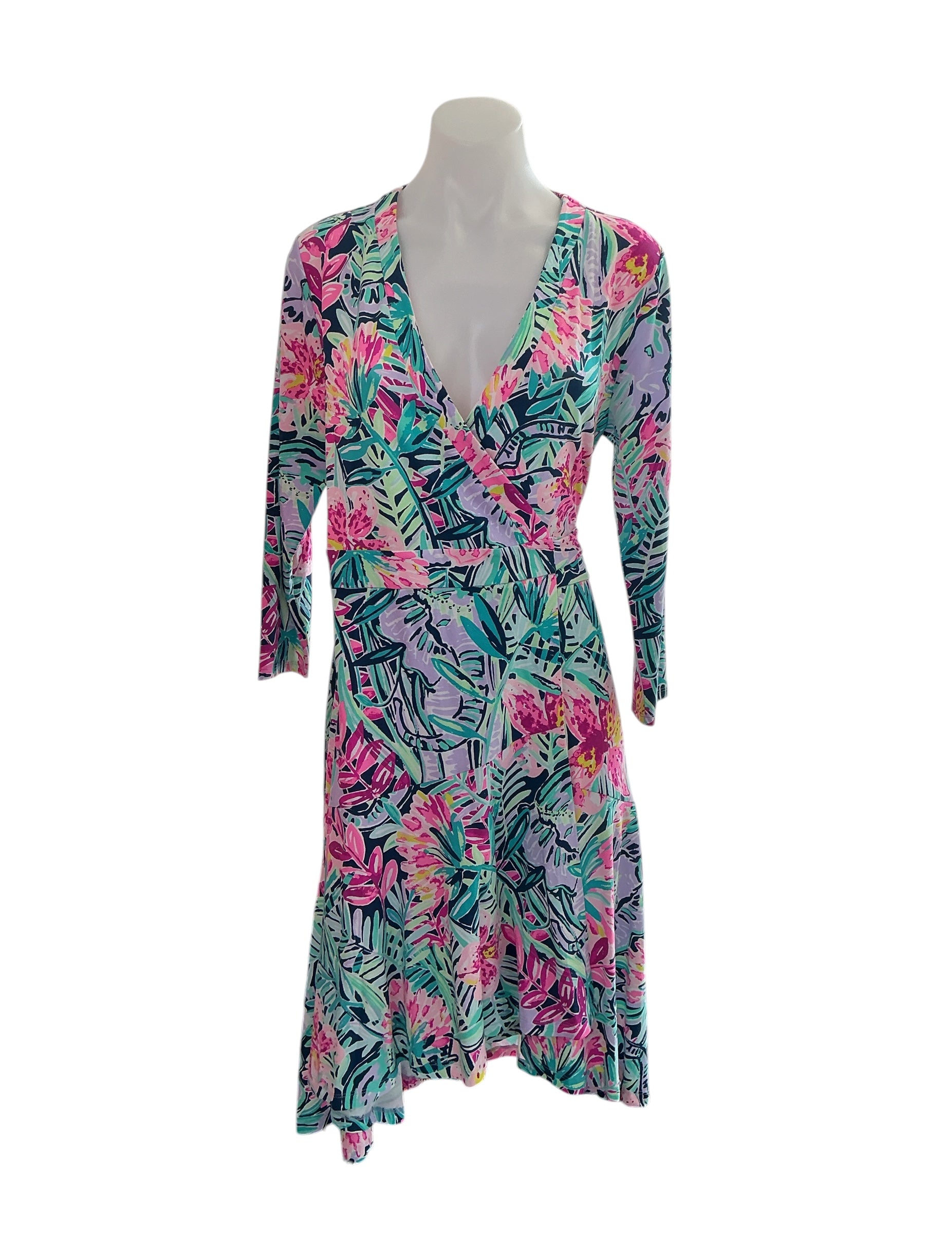 Lilly Pulitzer NWT Rozaline Wrap Dress - Multi Slathouse Soiree - Size M