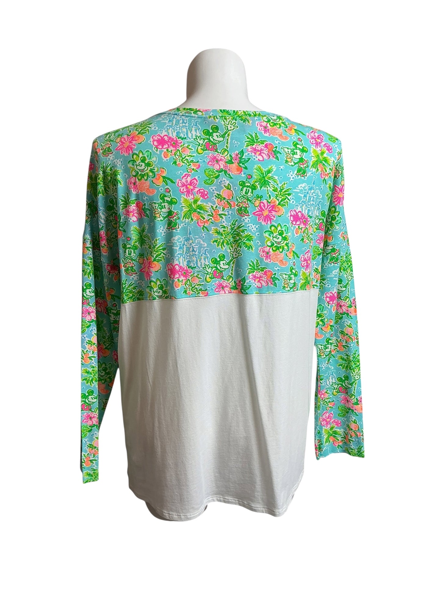 Lilly Pulitzer NWT Finn Top Blue Ibiza Lilly Loves Disney - Size XL