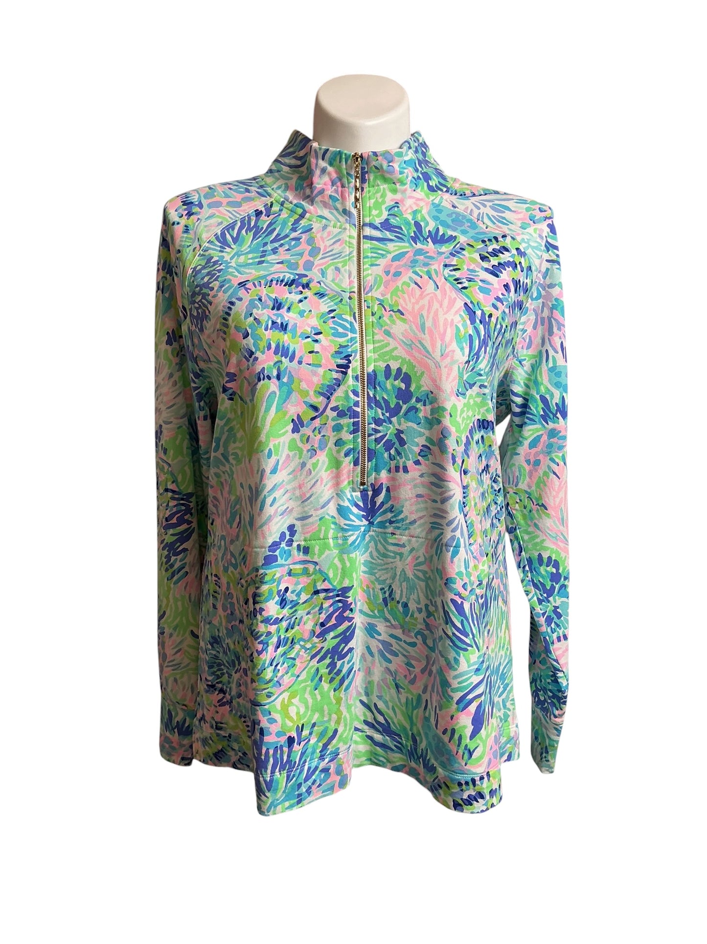 Lilly Pulitzer NWT UPF 50+ Skipper Popover Multi Shell of a Party - Size XXL
