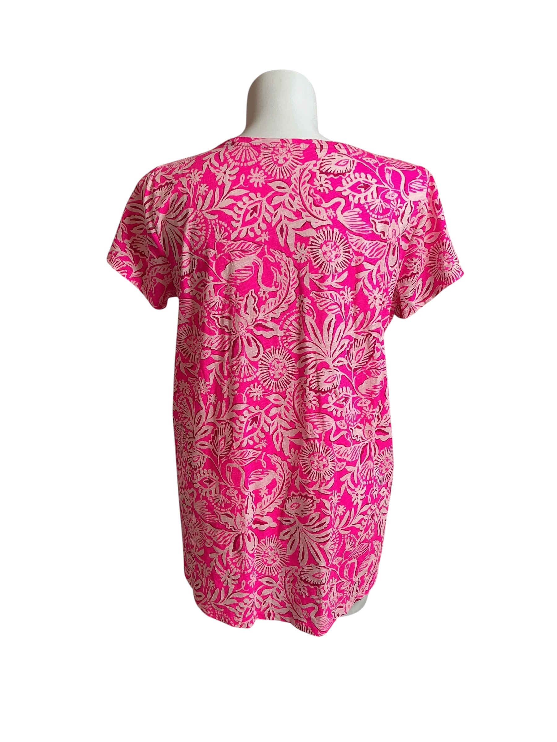Lilly Pulitzer Top Passion Fruit Pink Absolutely Flamazing - Size XXL