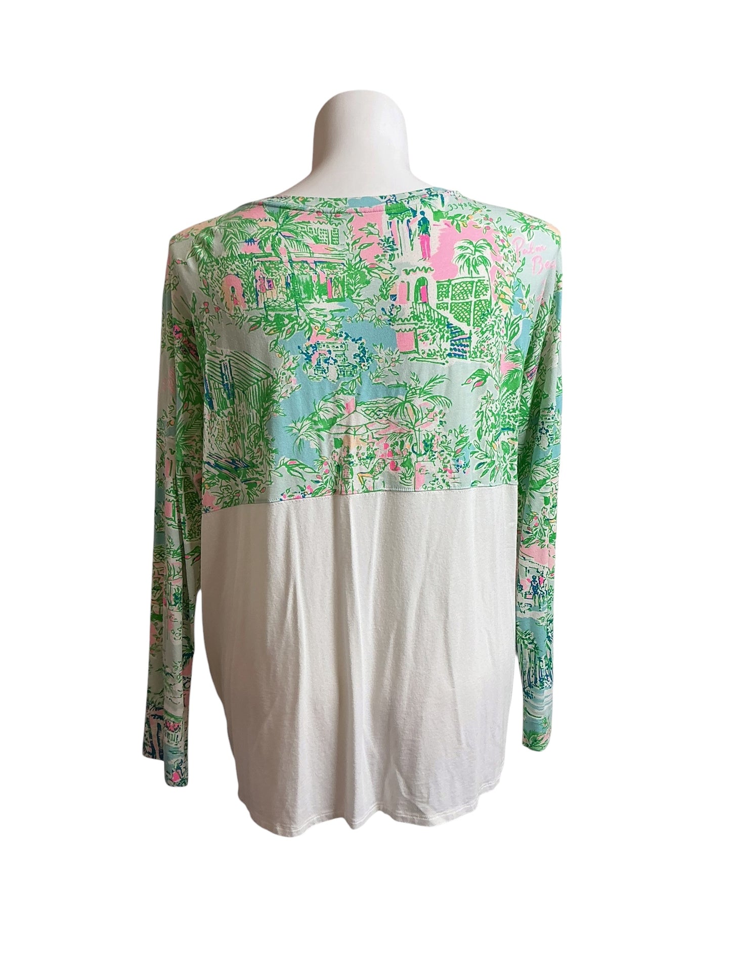 Lilly Pulitzer Finn Top Lilly Loves Palm Beach - Size XXL
