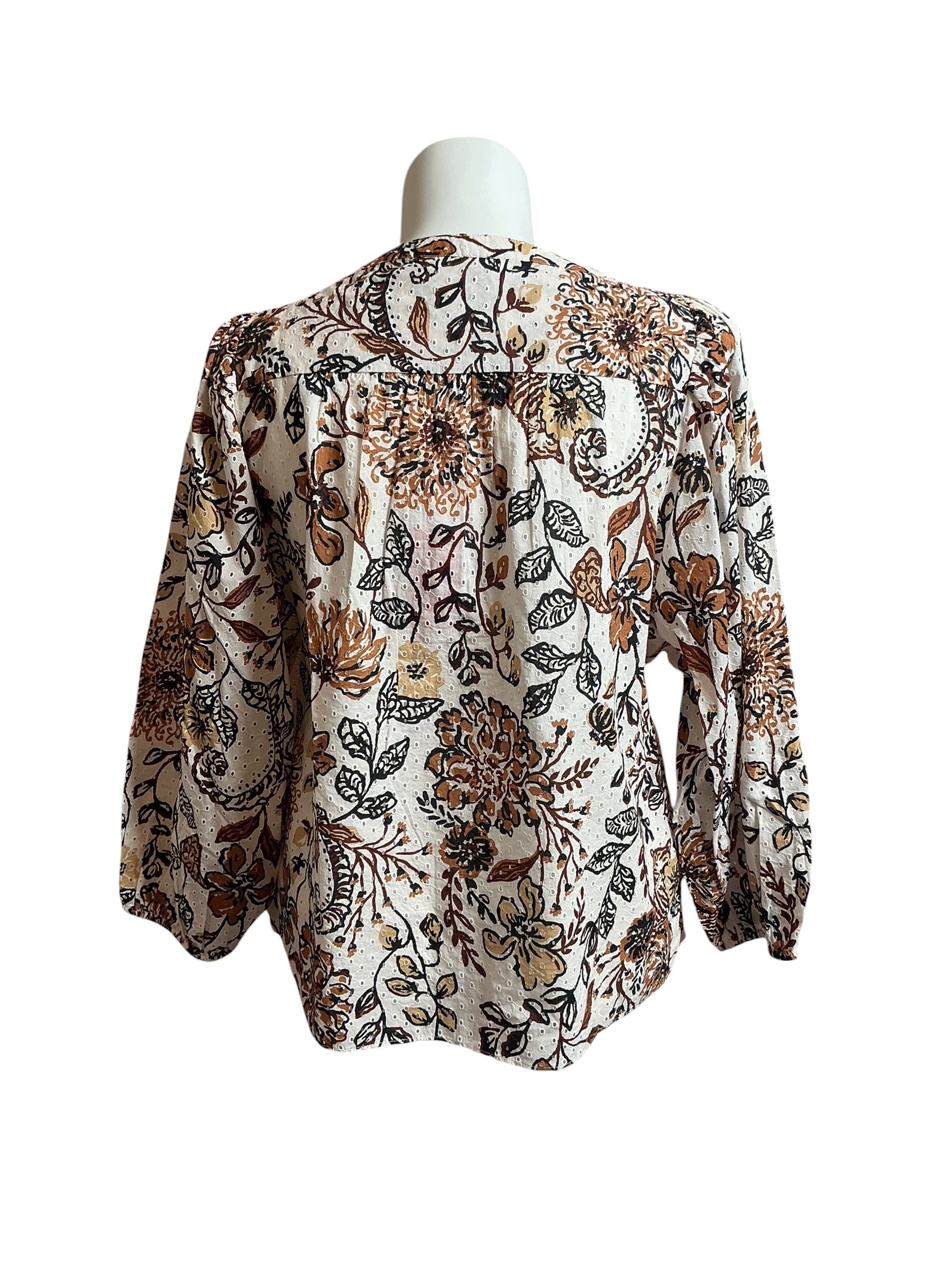 Lilly Pulitzer NWT Haida Eyelet Top Coconut Take Meowt - Size XL